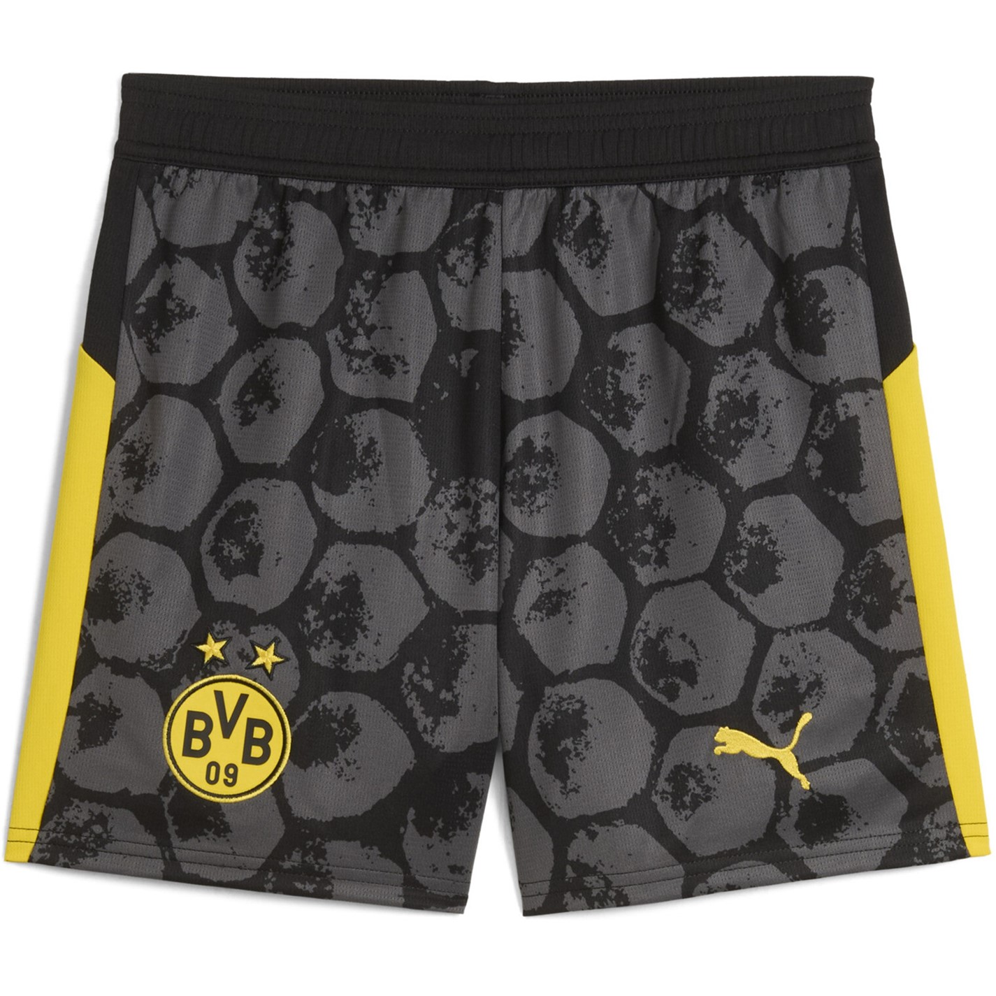 Puma | x KidsSuper Borussia Dortmund Home Shorts 2025 2026 Juniors |  Black/Yellow | FRASERS Ireland