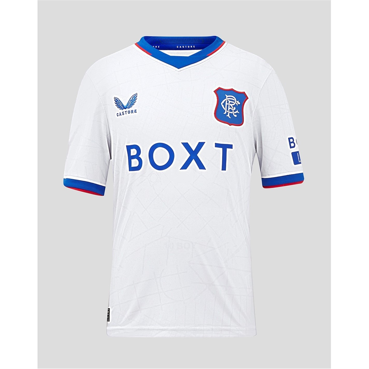 Castore Rangers Away Shirt 2024 2025 Juniors Grey/Blue
