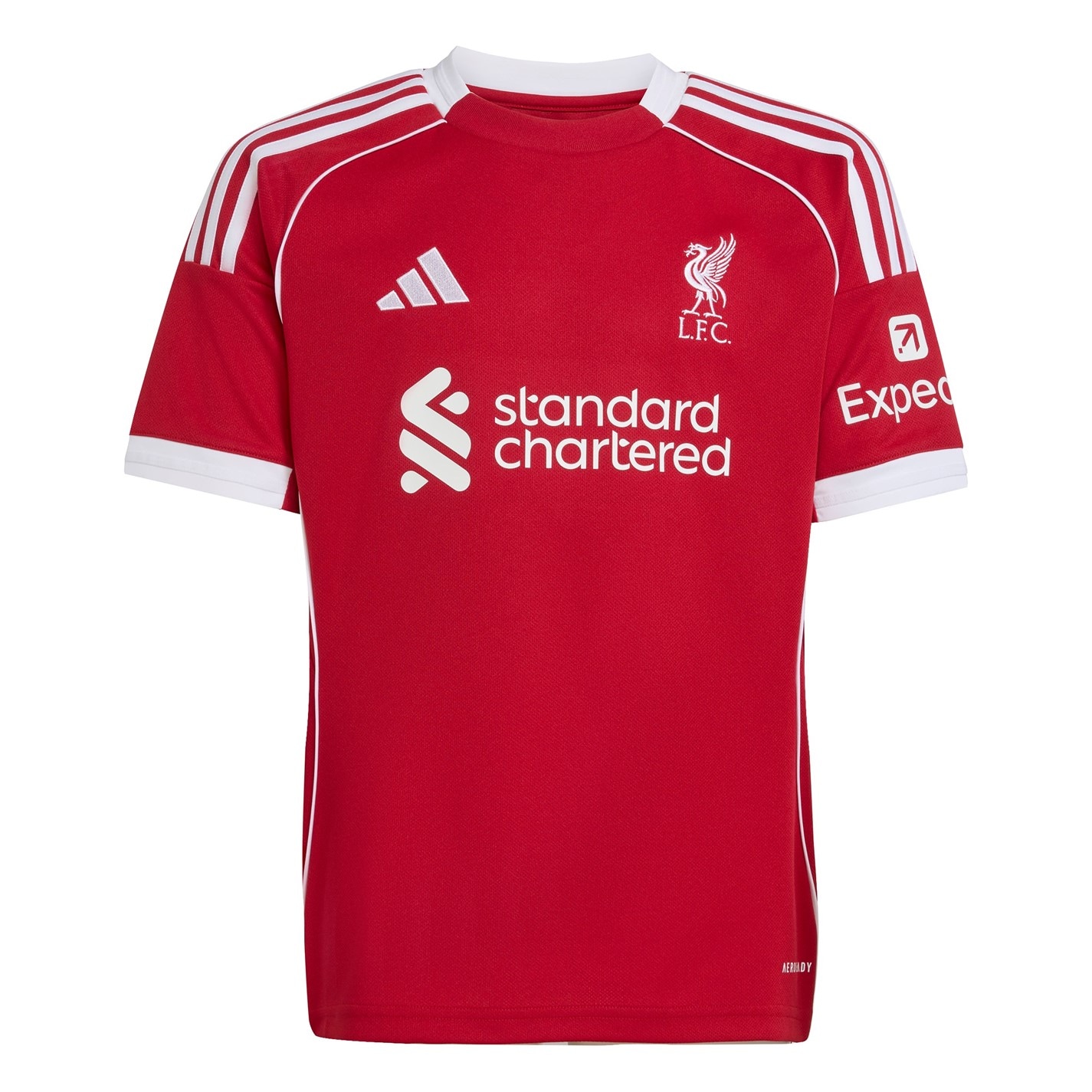 adidas Liverpool Home Shirt 2025 2026 Juniors Red FRASERS