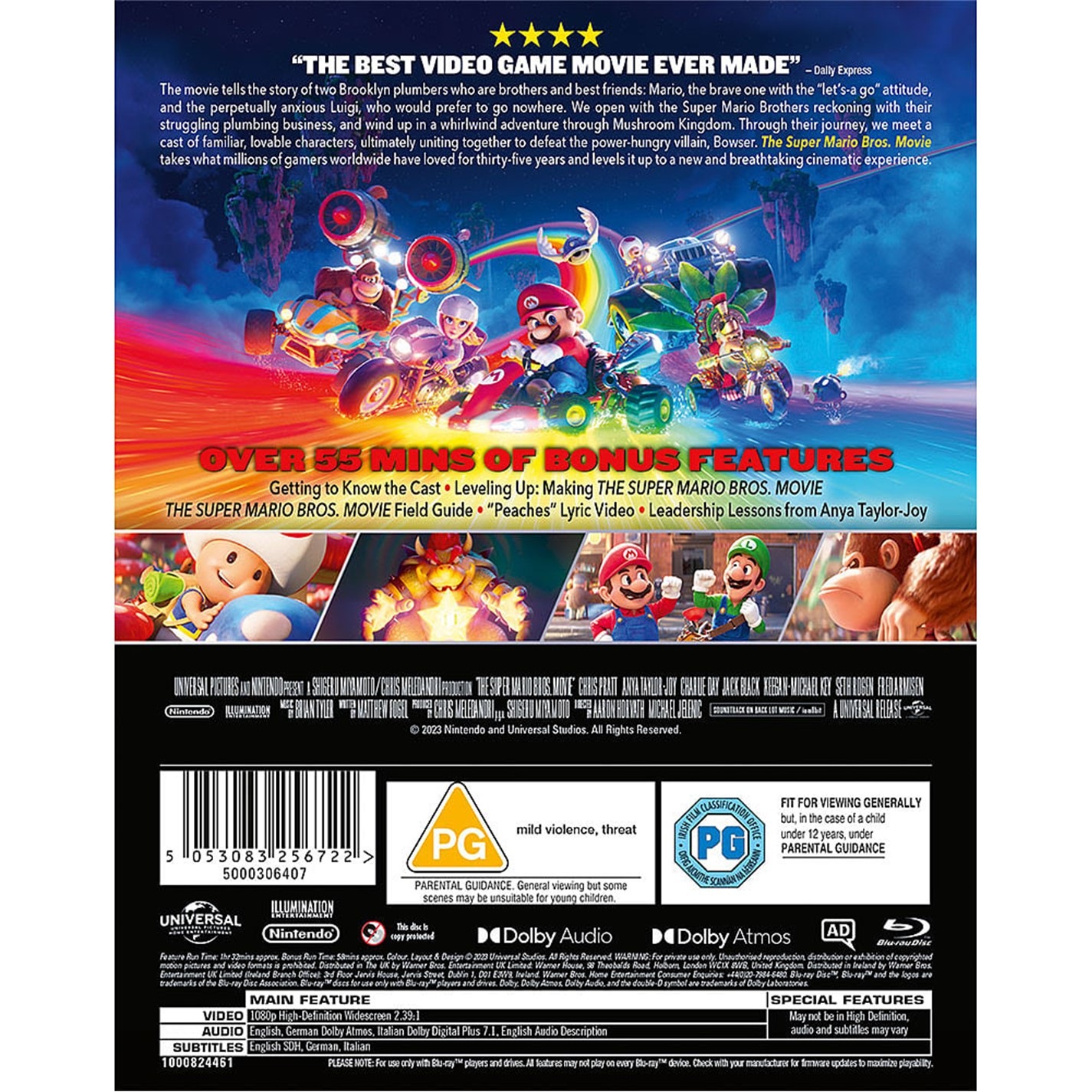Nintendo The Super Mario Bros. Movie BluRay Multi Format And