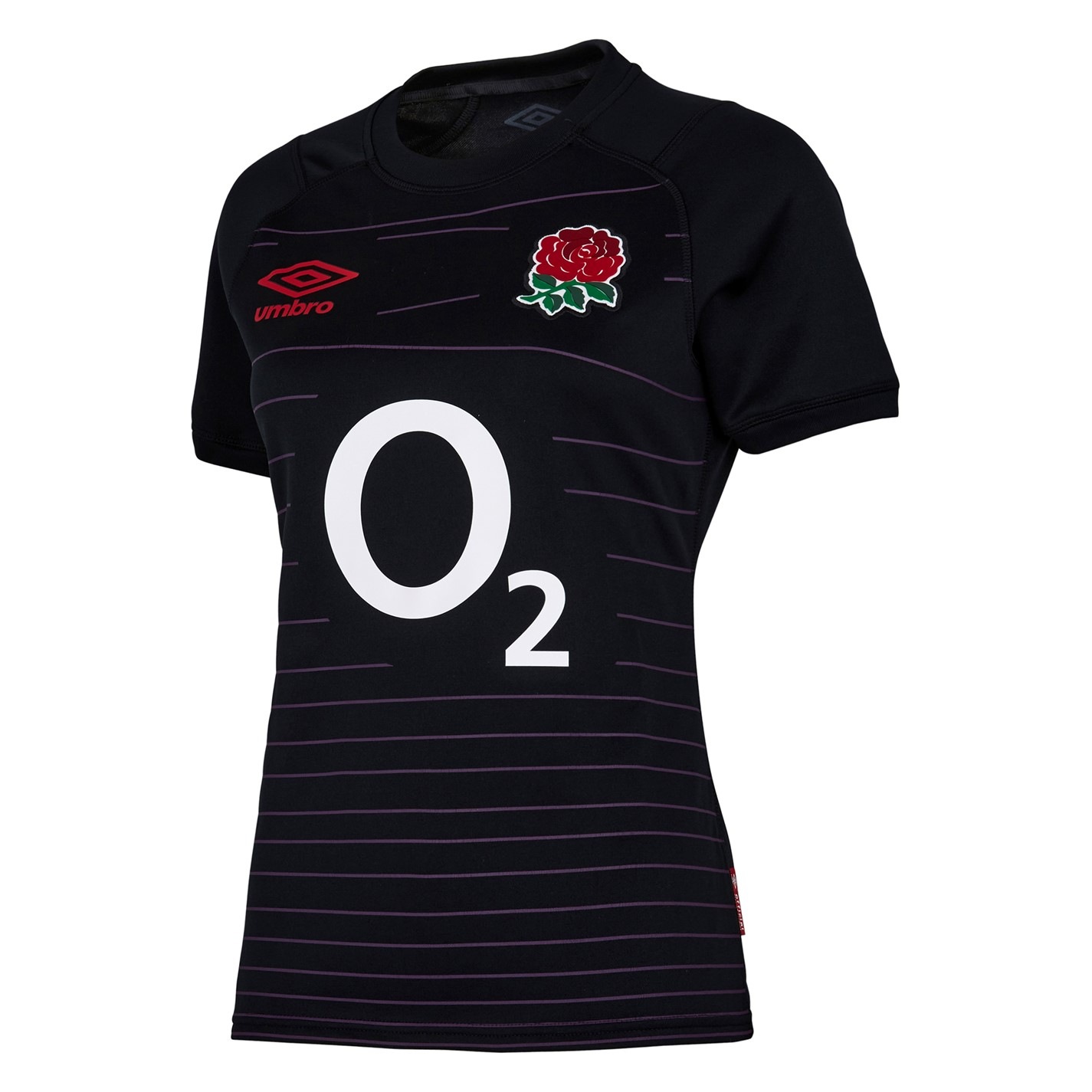 Umbro England Rugby Away Replica Shirt 2022 Womens Black