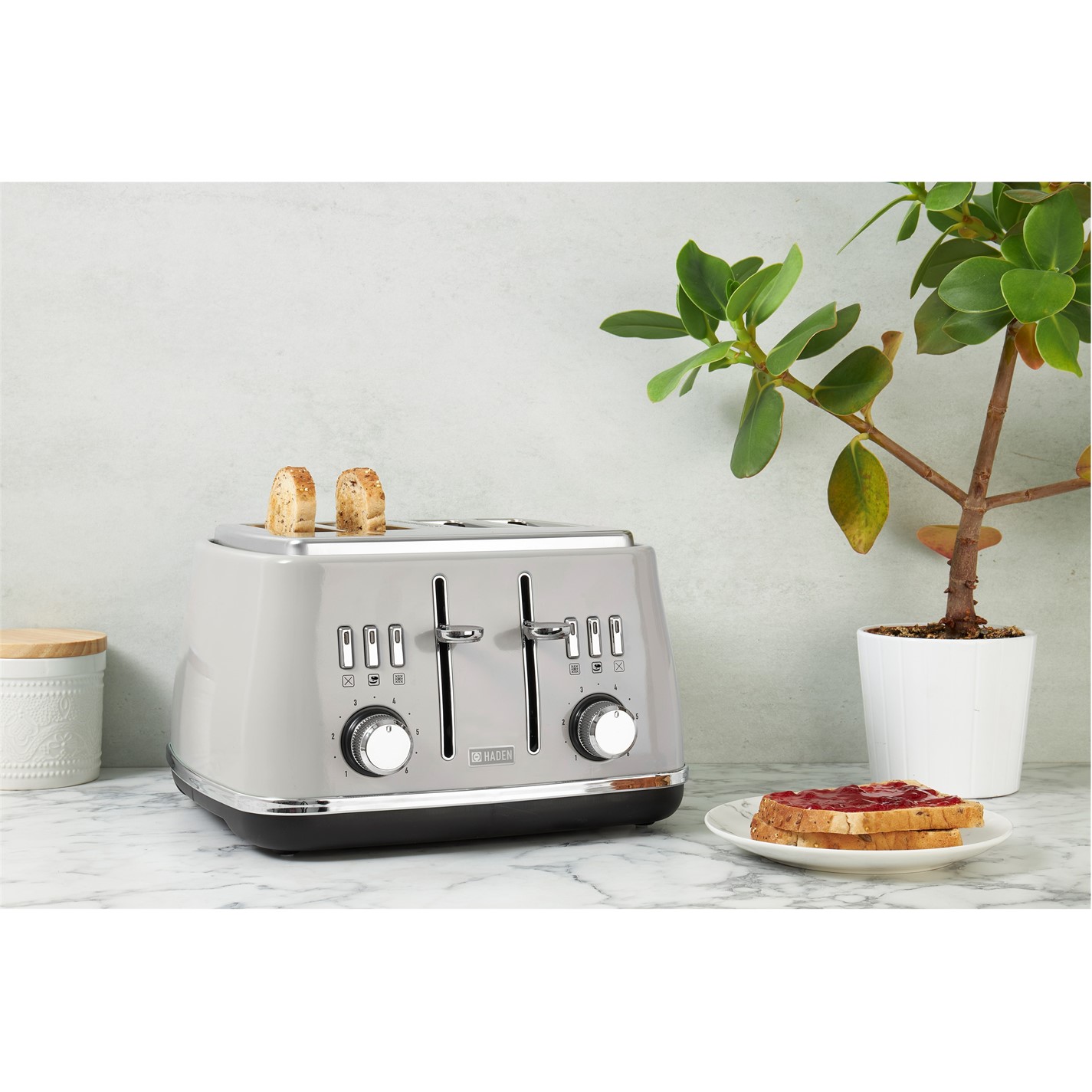 Haden Appliances Haden Cotswold Slice Toaster Putty Haden Haden
