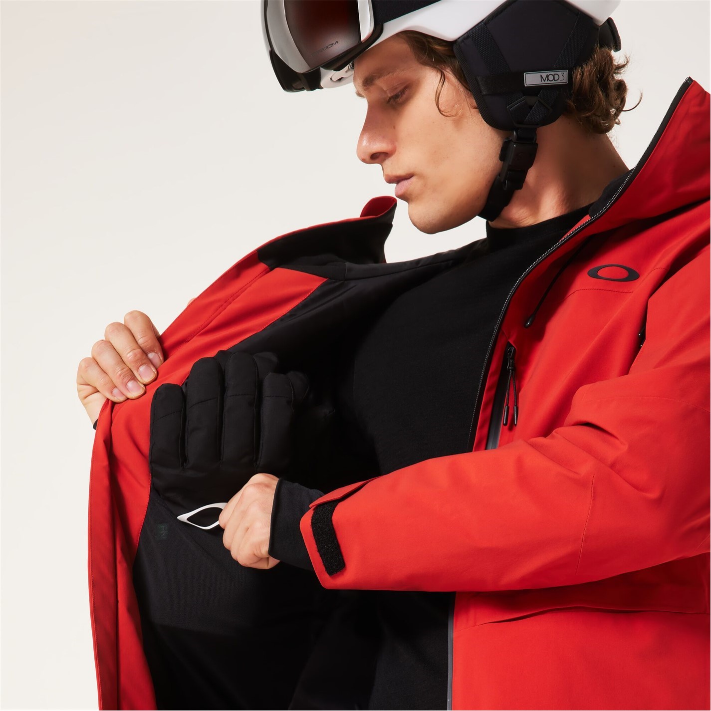 Oakley | Men's Canopy Insulated DWR Long Sleeve Ski Jacket | Red