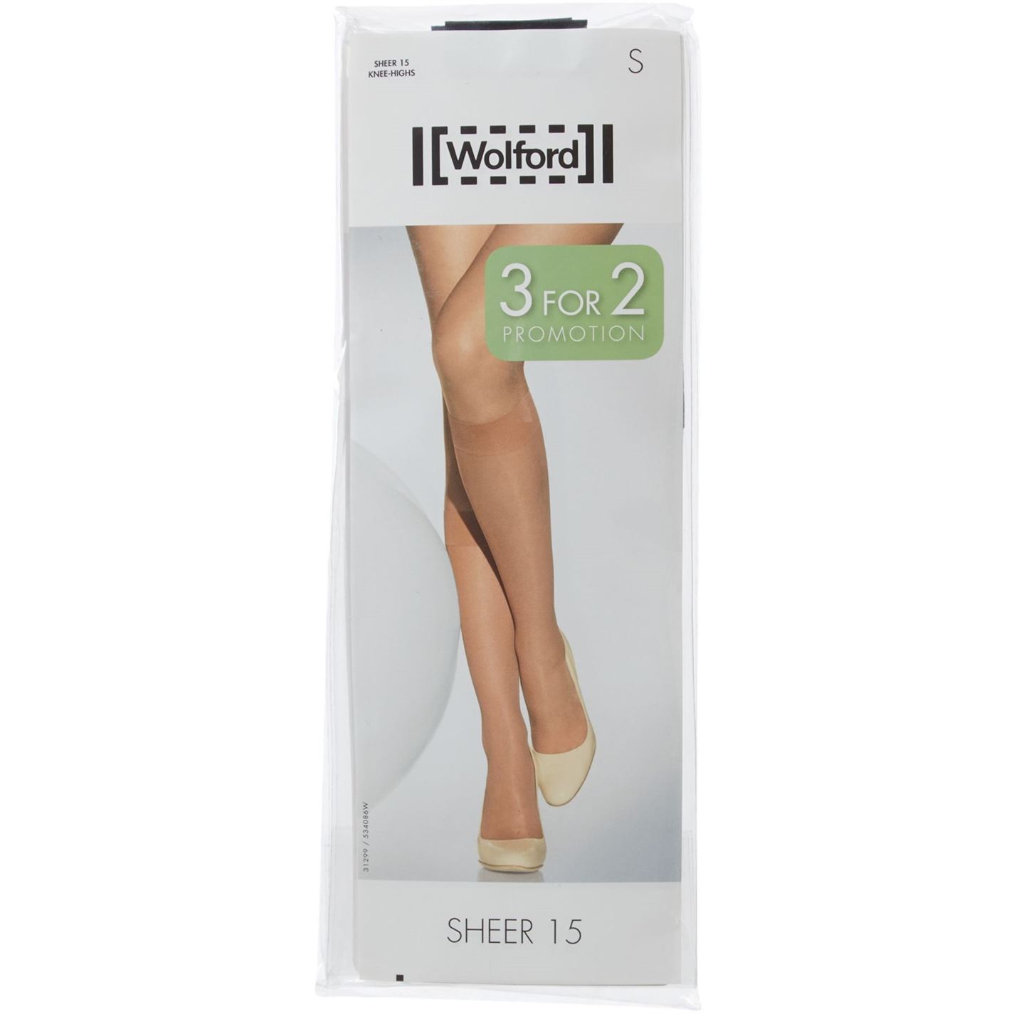 Wolford Sheer 3 pair pack 15 denier knee high socks Black House of Fraser