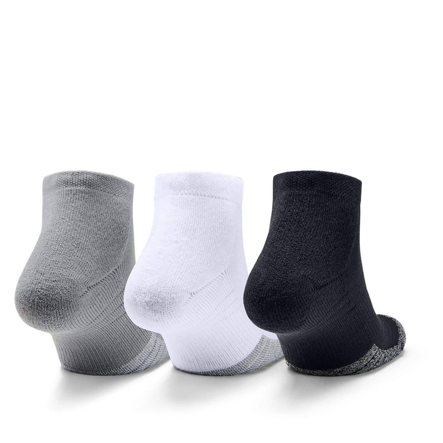 Lot De 6 Chaussettes Under Armour Performance Tech – Quart – Unisexe L – Blanc/Noir/Gris