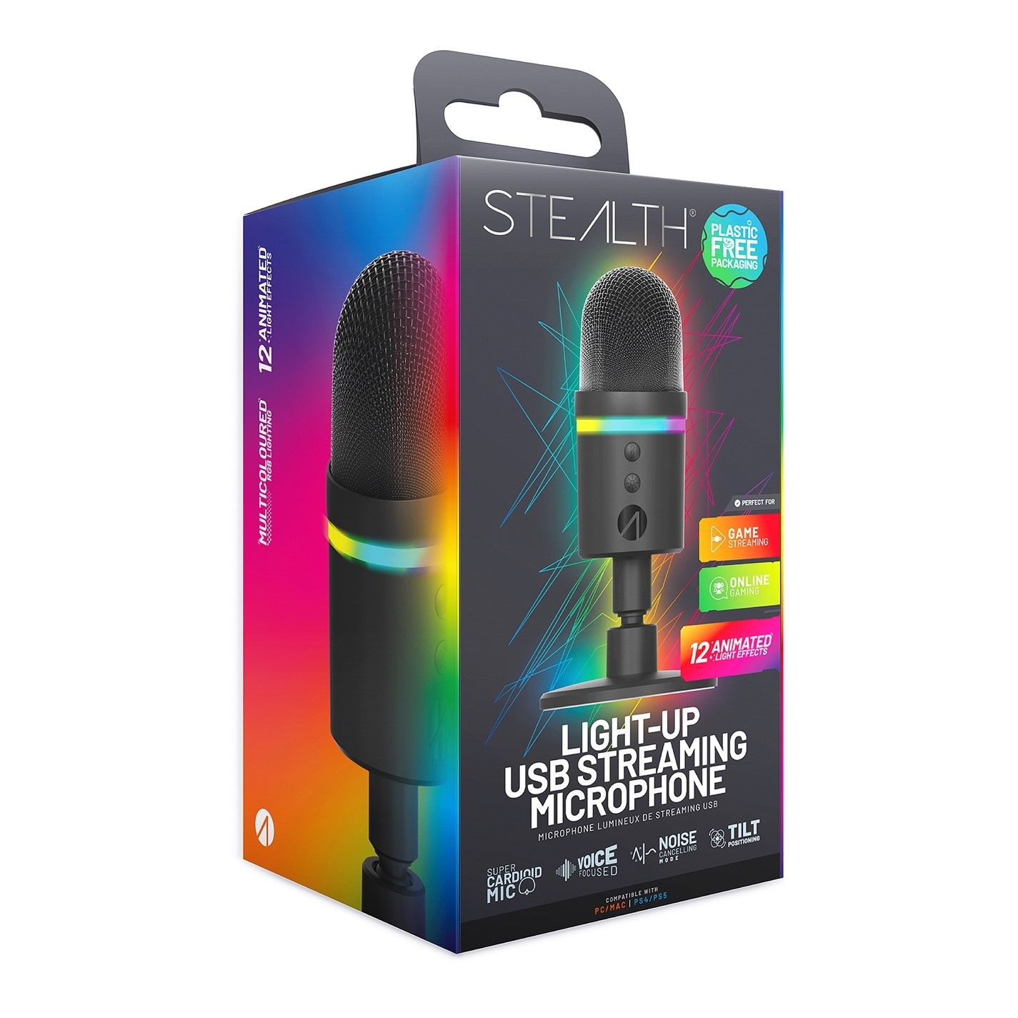 Stealth Light Up USB Streaming Microphone Merchandise