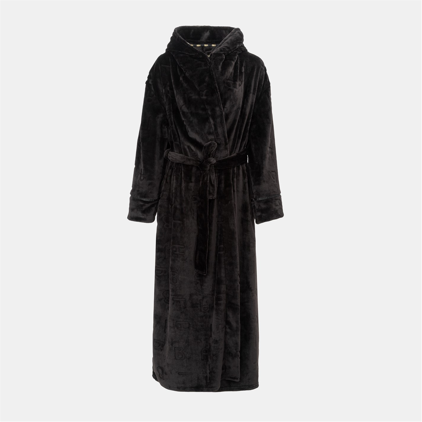 Biba | Cosy Maxi Robe Ladies | Black Emb