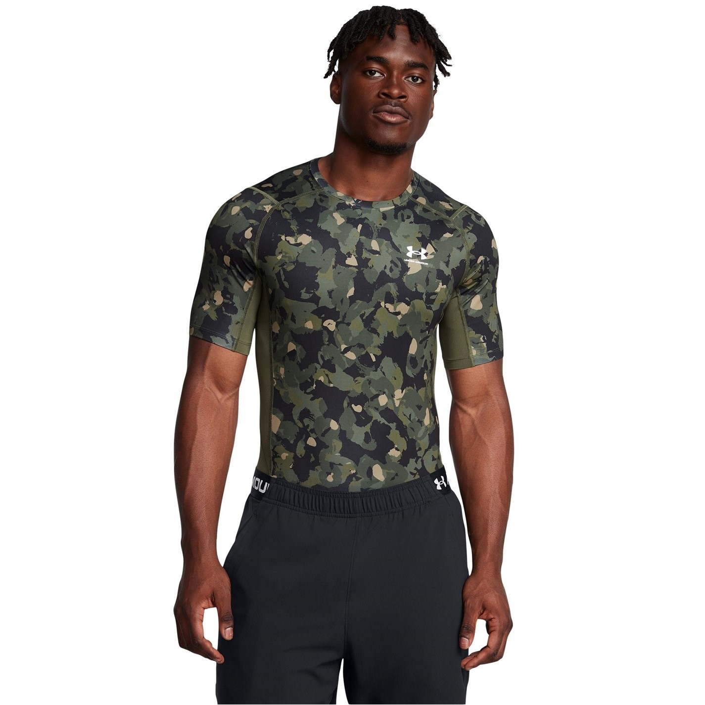 Under Armour HeatGear® Printed Short Sleeve Mens Baselayer