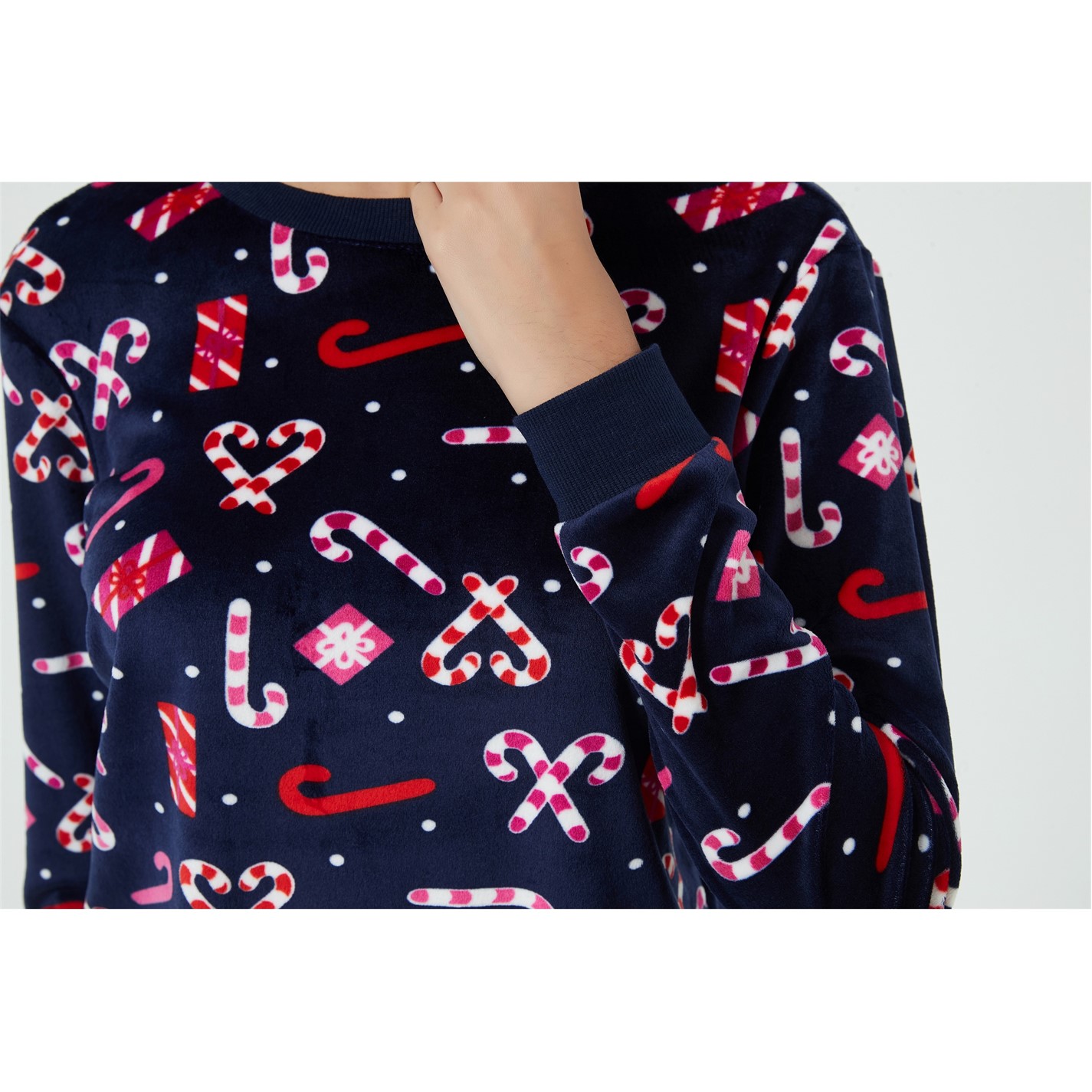 Candy Cane Evans Xmas Jumpers Linea Candy Cane Twosie Navy