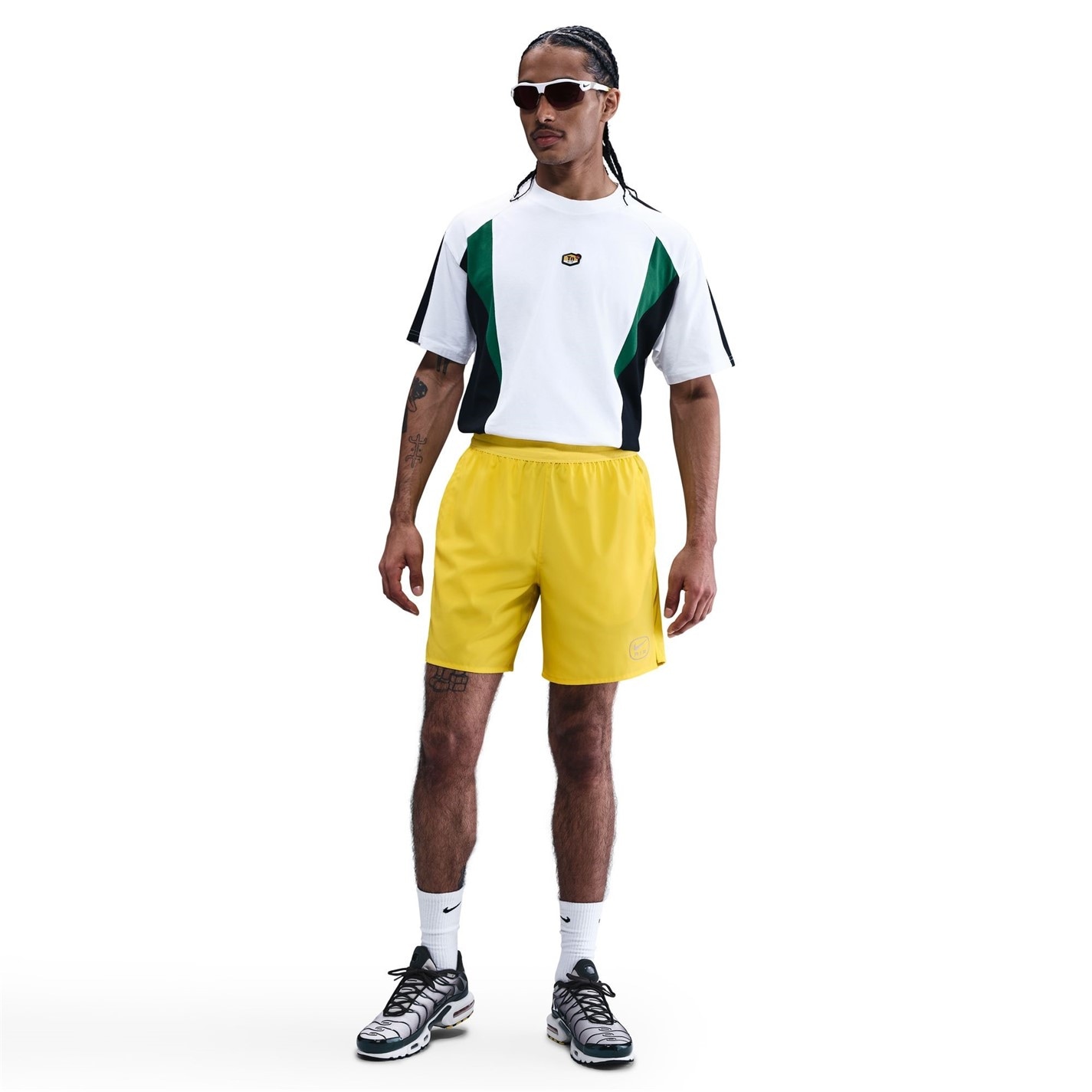 jordan shorts yellow