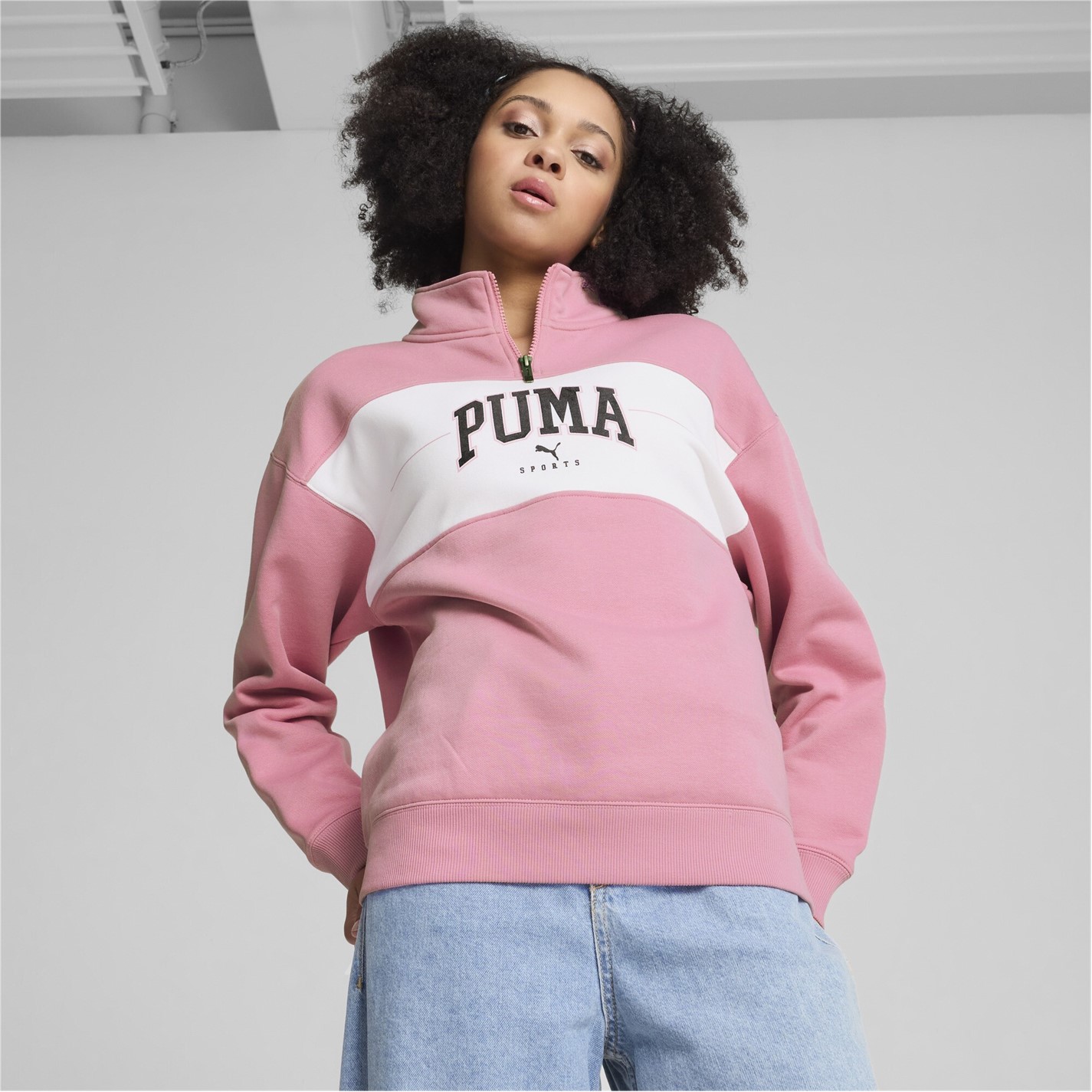 Half Zip Puma Womens 1/4 Zip Pullover Puma Squad Half-Zip Fl