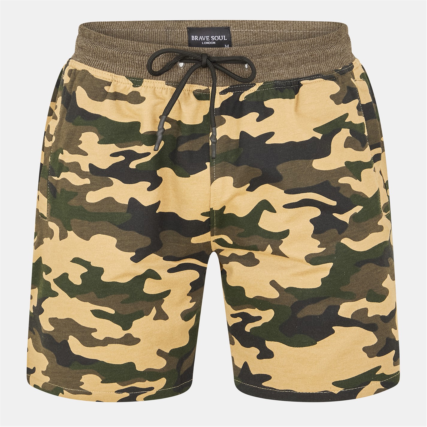 Brave Soul Print Jersey Short