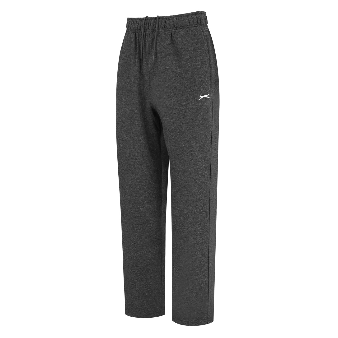 Grey Black Polyester Tracksuit Bottoms Men's Black Regular Fit