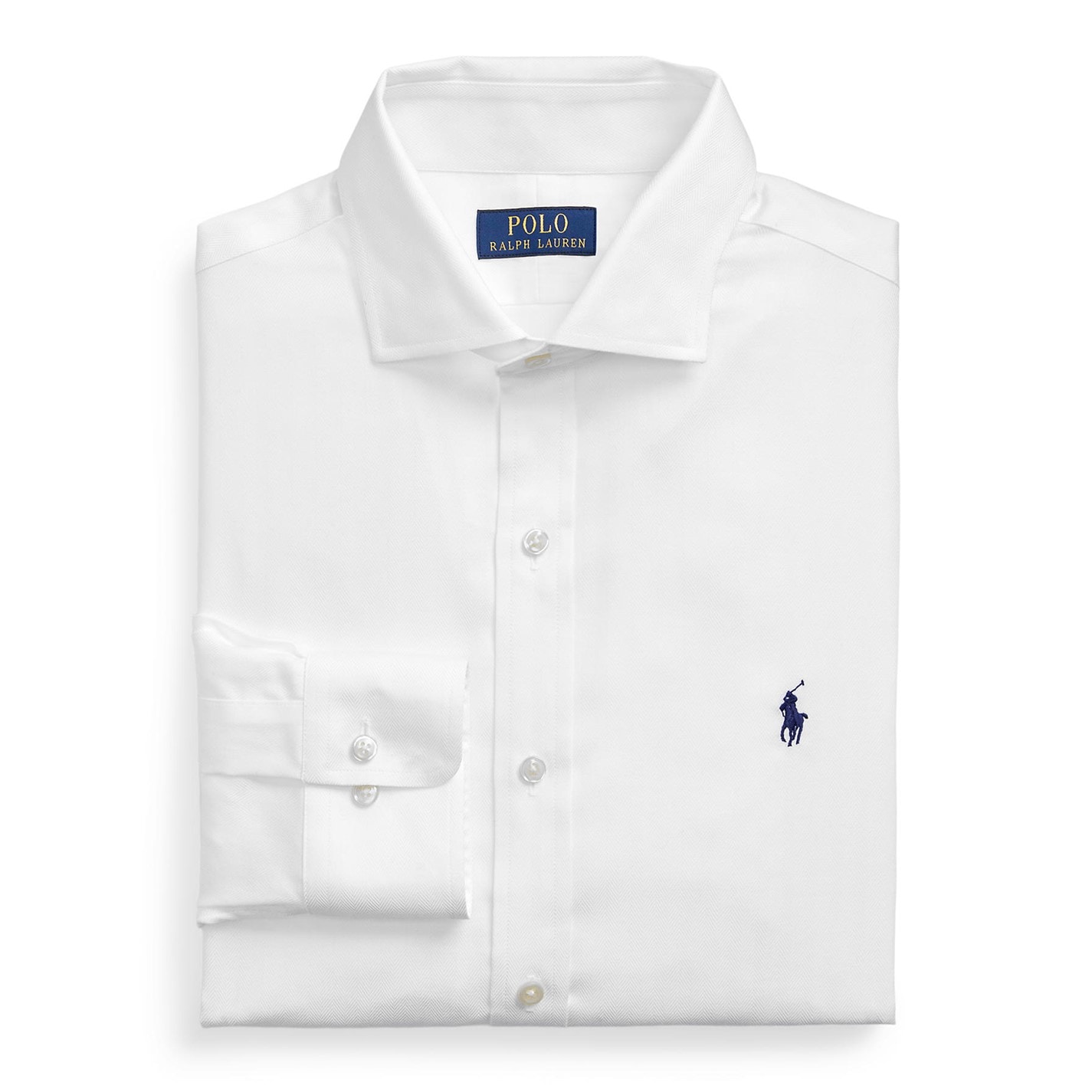 Polo Ralph Lauren | Men's Long Sleeve Tailored Fit Oxford Shirt | White ...