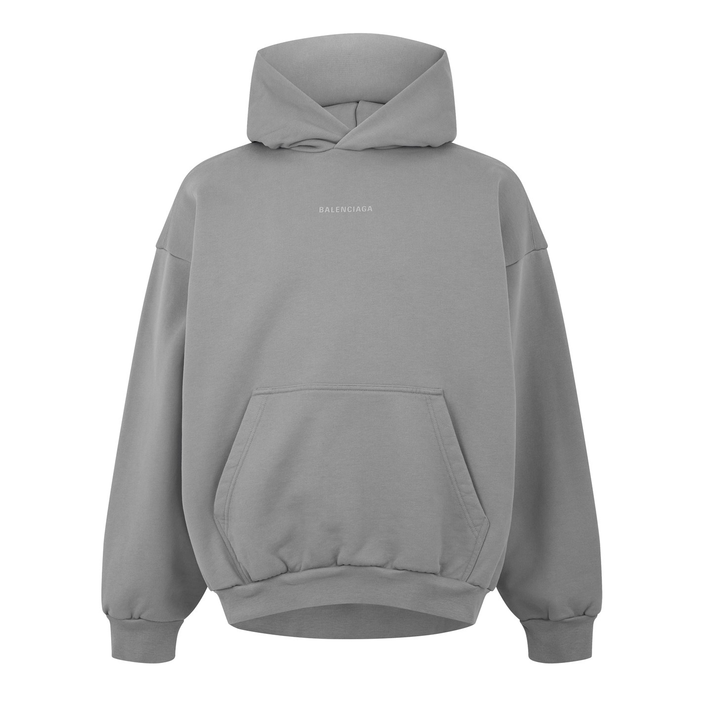 BALENCIAGA | Back Logo Hoodie | Grey/Reflect | FRASERS Ireland