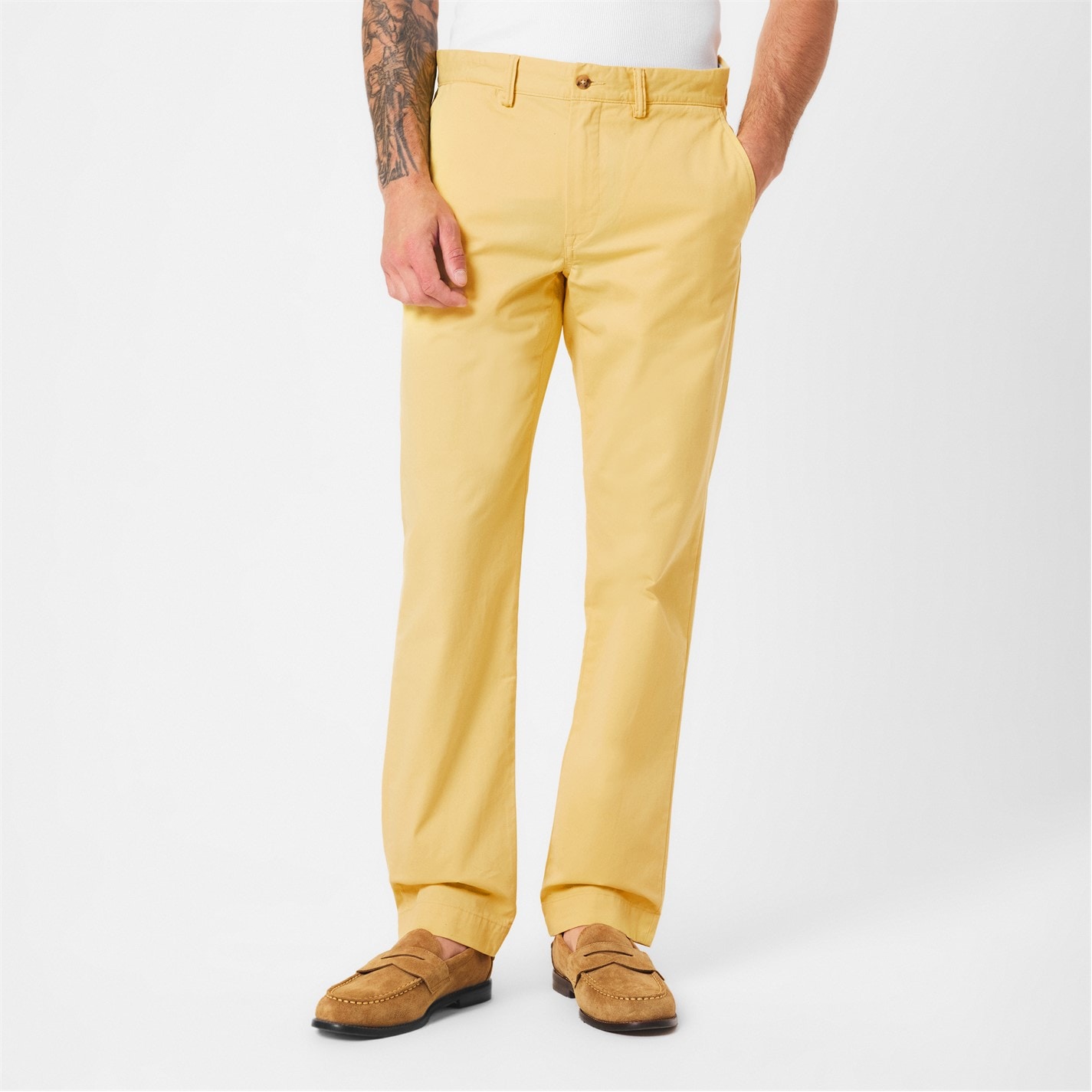 Mens Pants Yellow Polo Chino Pants Polo Ralph Lauren Bedford Flat