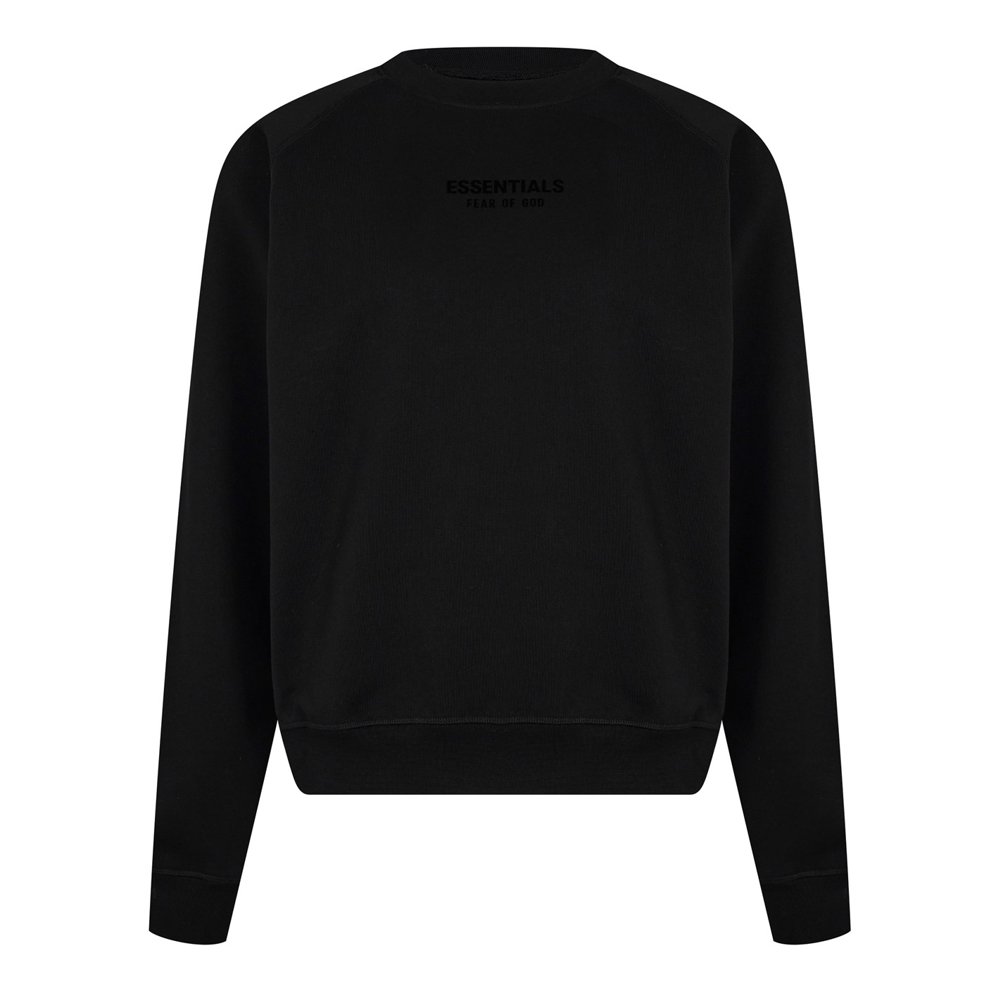 FEAR OF GOD ESSENTIALS Essential Crewneck Sweater Jet Black