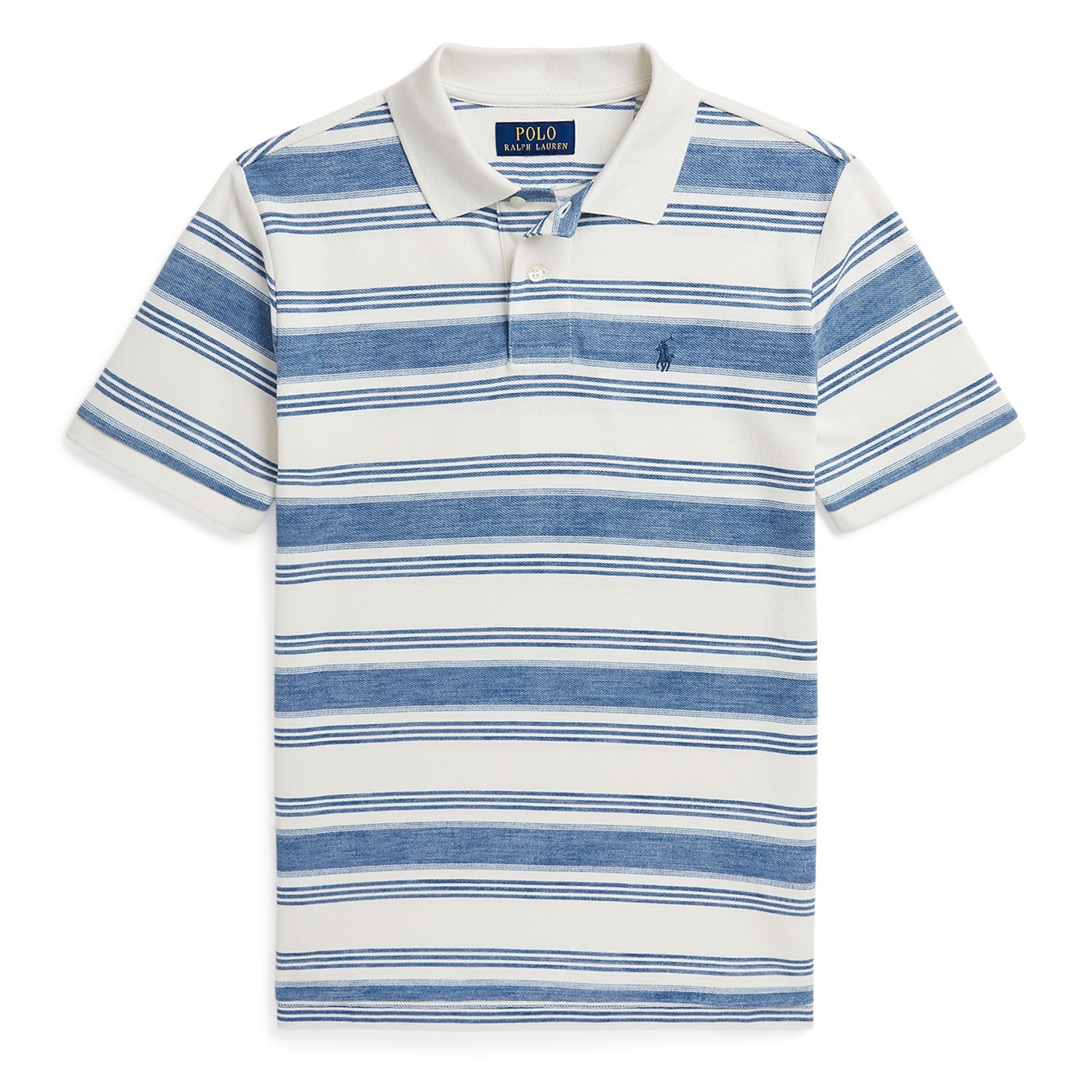 Polo Ralph Lauren Striped Polo Shirt Juniors Patina Stripe FRASERS polo-ralph-lauren-striped-polo-shirt-juniors-patina-stripe-frasers