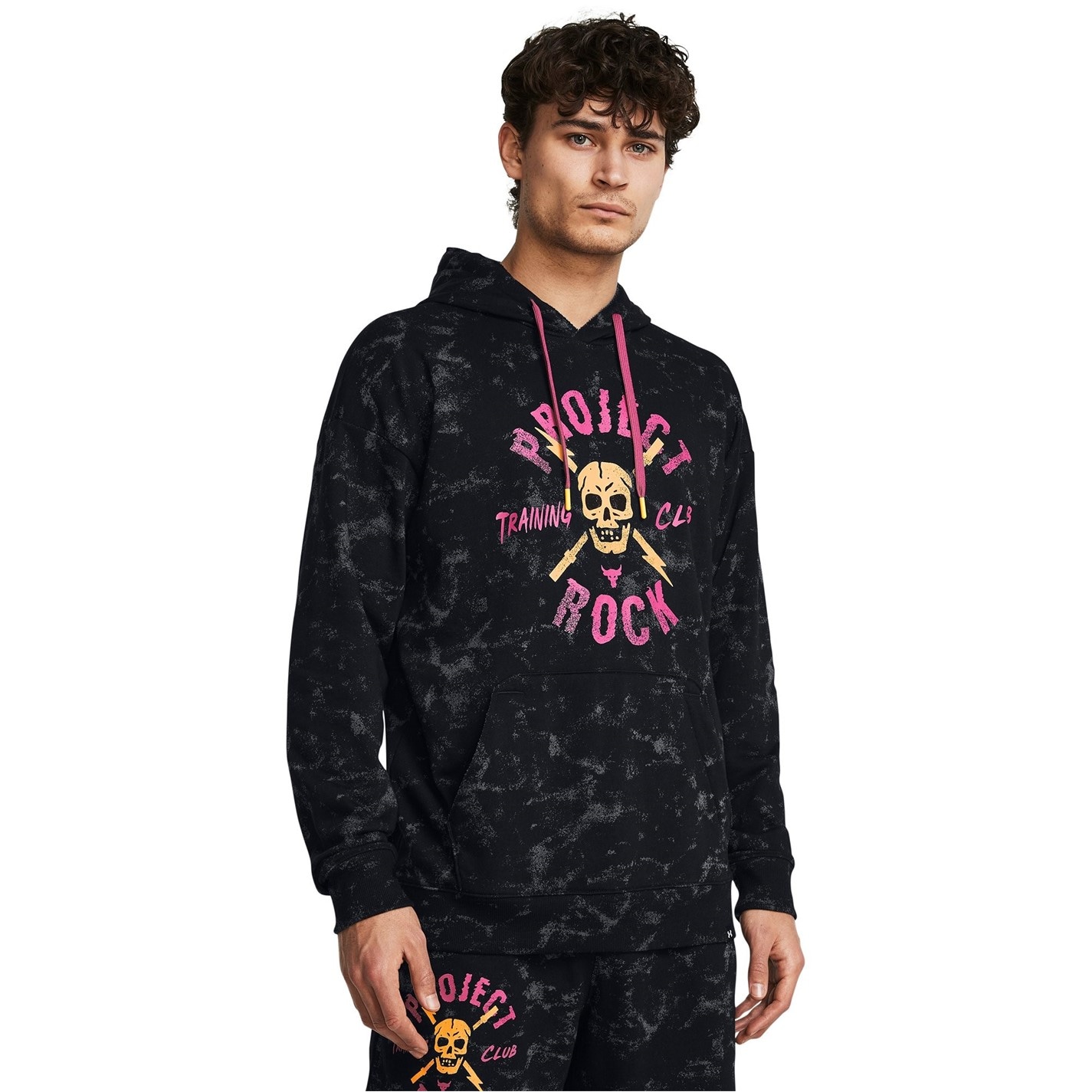 Under Armour All Over Print Hoodie Black FRASERS Ireland