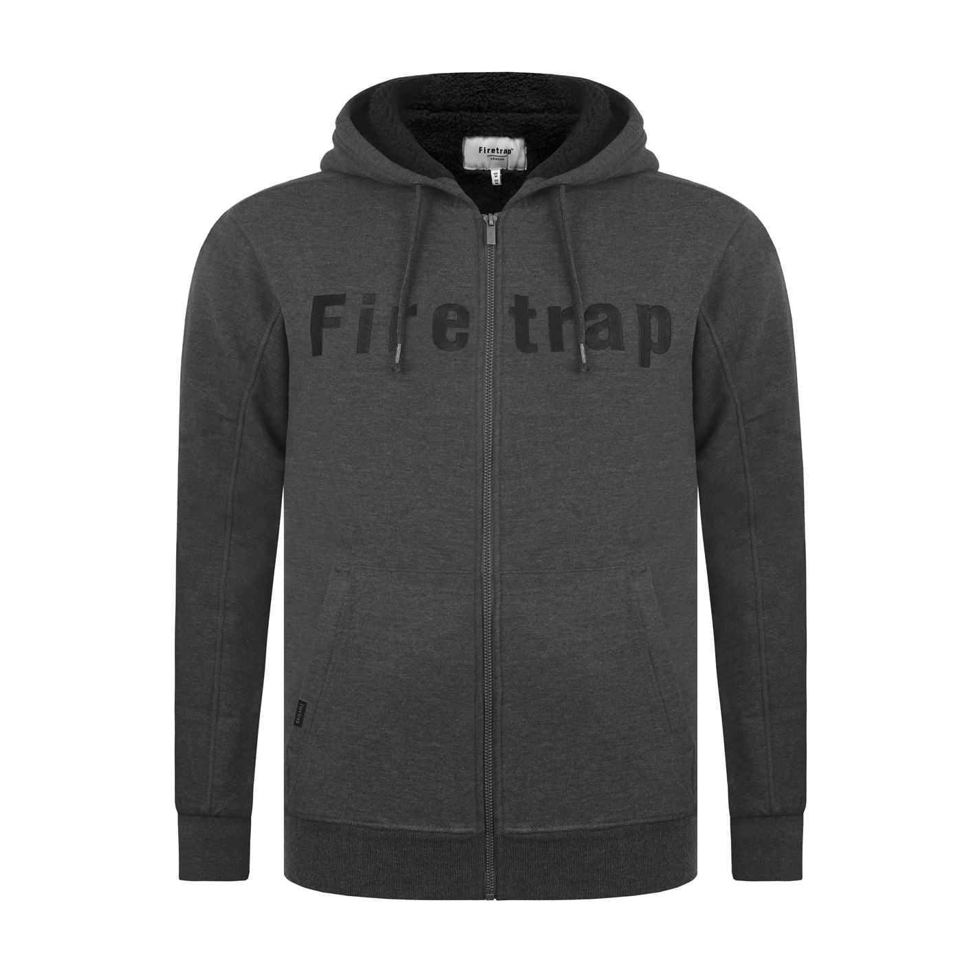 Firetrap Lined Hoodie Mens Zip Hoodies FRASERS Ireland