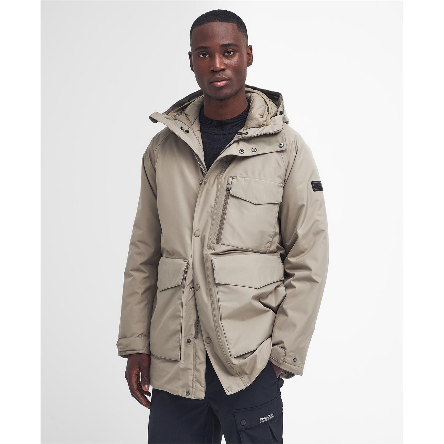 Barbour International Harwick Waterproof Jacket Brindle Be31