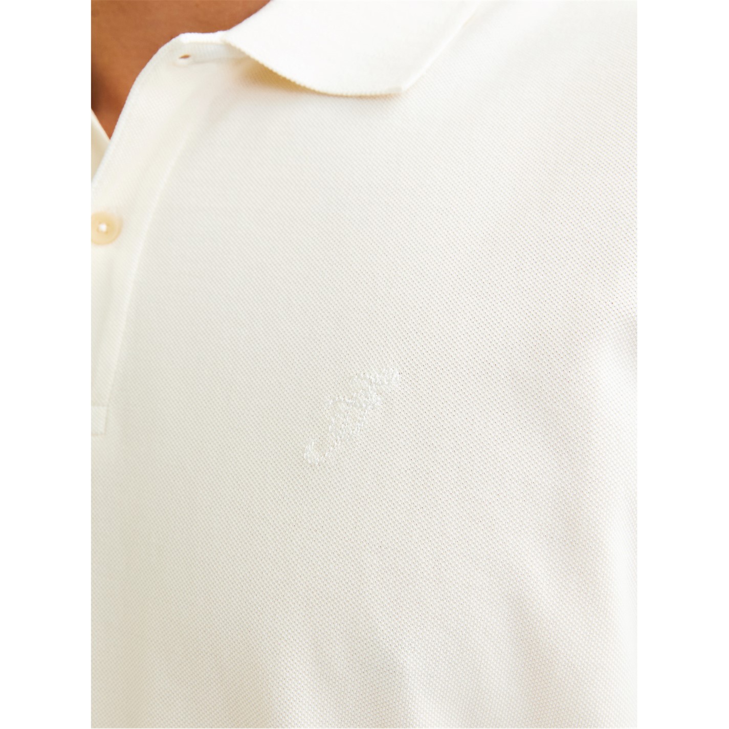 Jack and Jones William Short-Sleeve Polo Shirt Cloud Dancer
