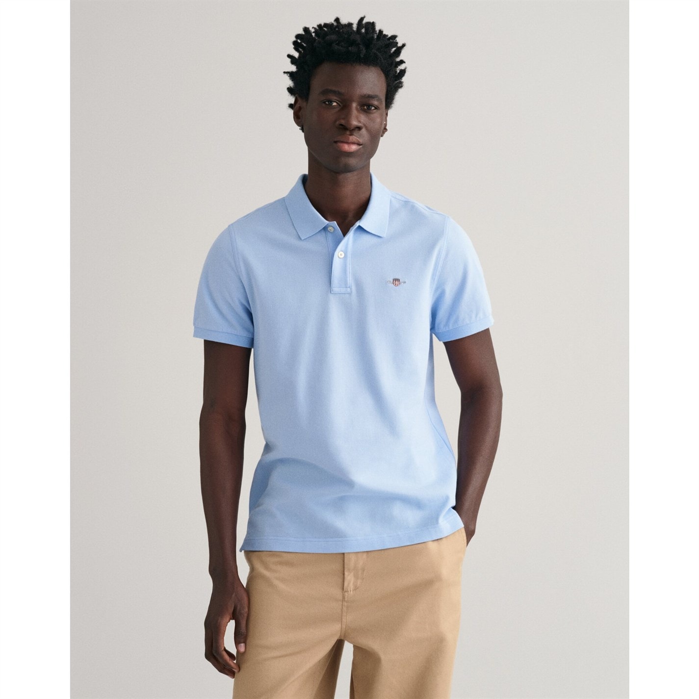 Shield SS Pique Polo - Evening Blue