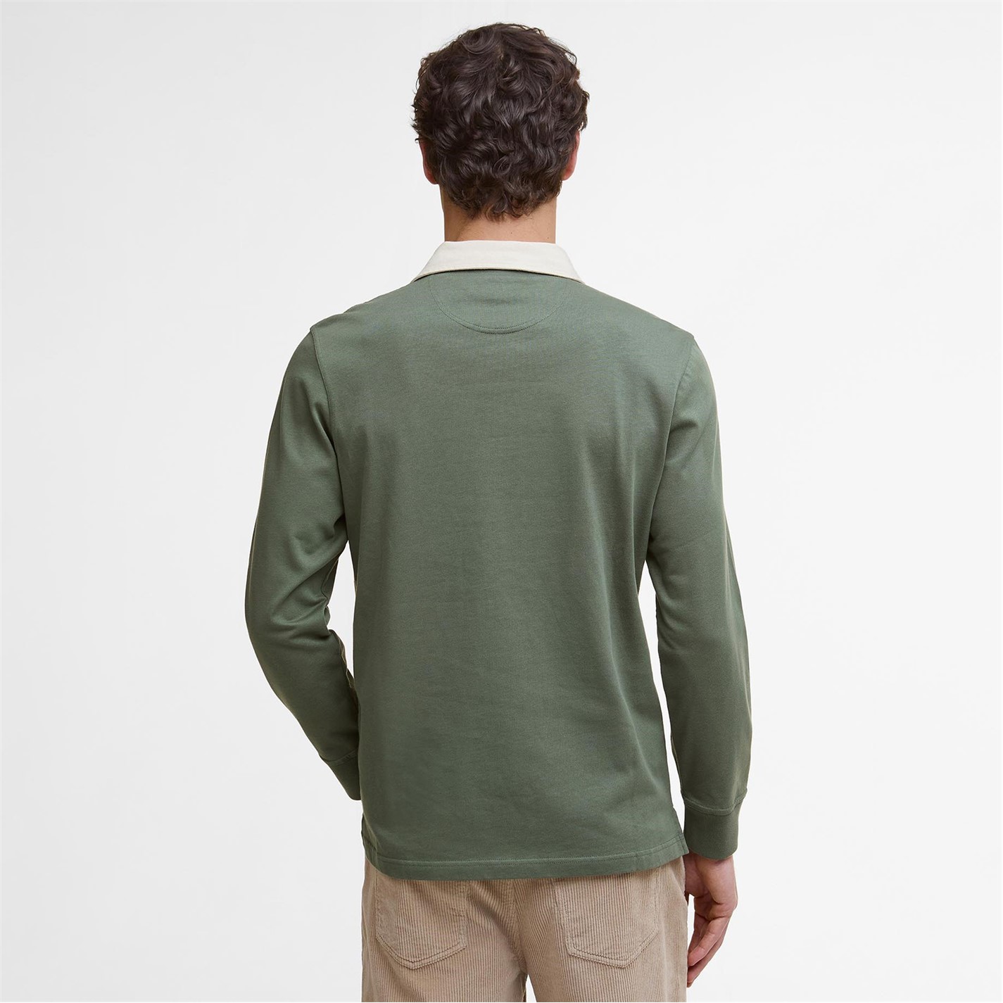 Barbour Howtown Rugby Shirt Thyme Sg14 FRASERS Ireland