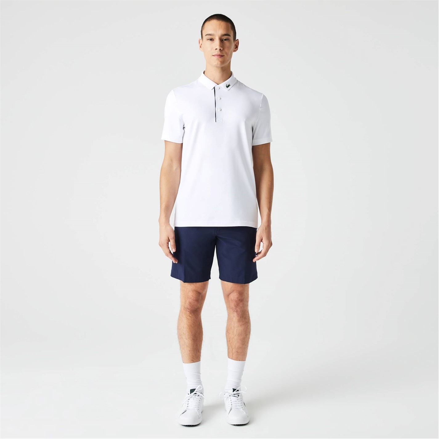 Lacoste Lacoste Polo Shirt Mens White/Marine Frasers