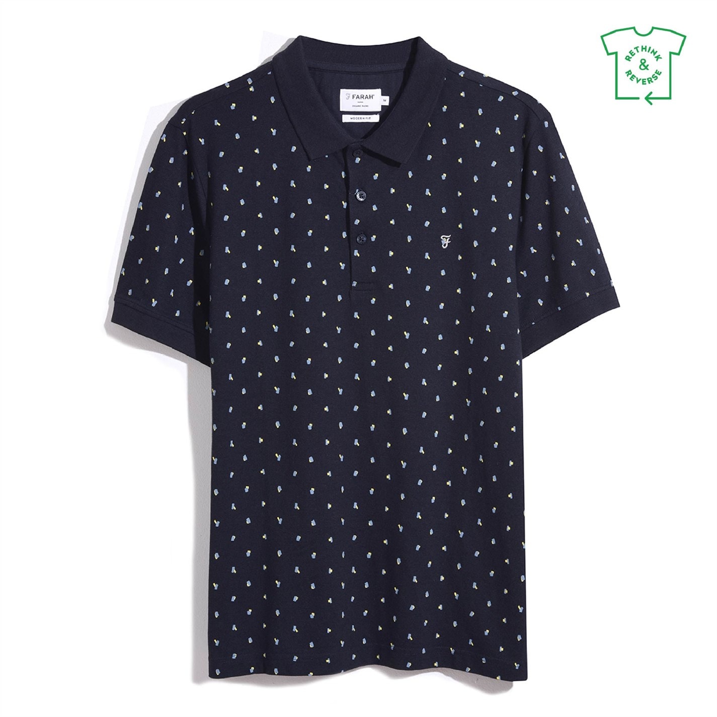 farah black polo