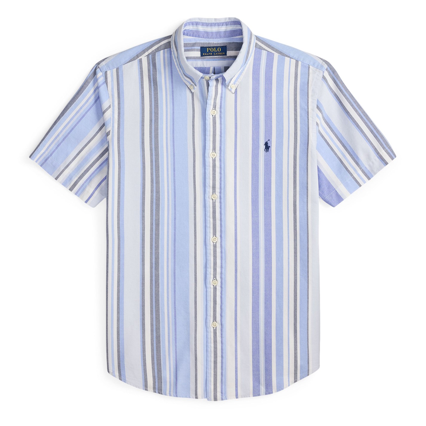 Polo Ralph Lauren | Custom Fit Striped Oxford Shirt | Blue Multi | FRASERS  Ireland