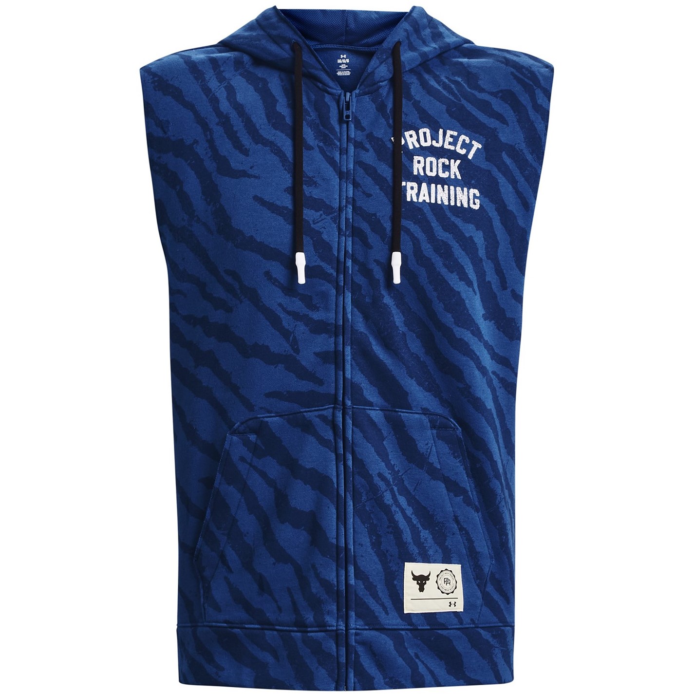 Under Armour Project Rock Rival Sleeveless Zip Fleece Mens