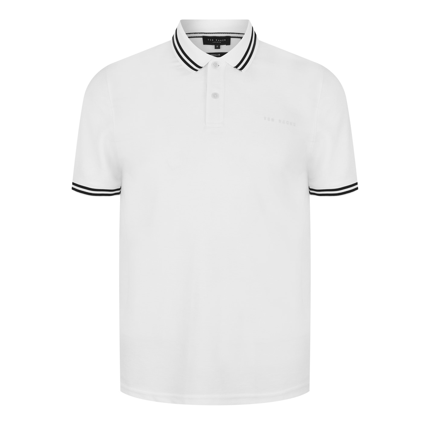 Ted Baker | Men's Striped Trim Short-Sleeve Polo Shirt | Short