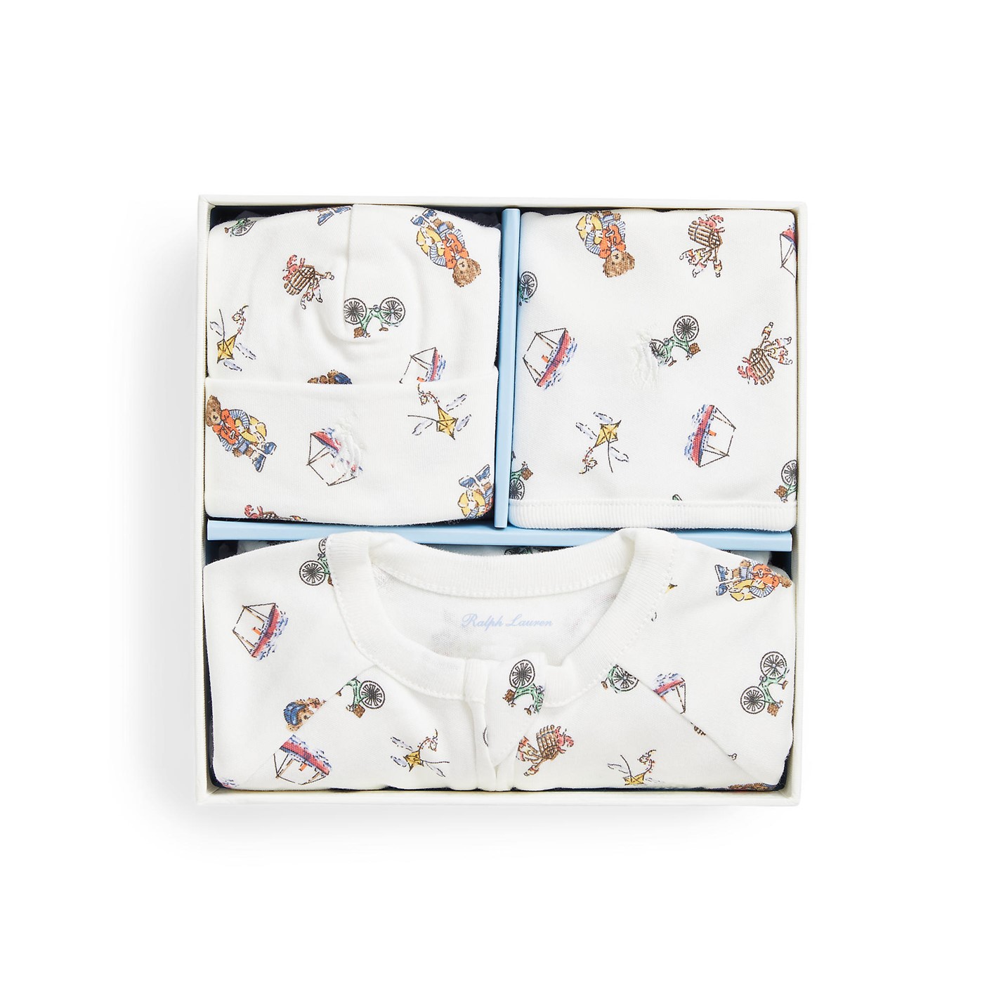 Polo Ralph Lauren Onesie Bib Hat Set Babies Nantucket