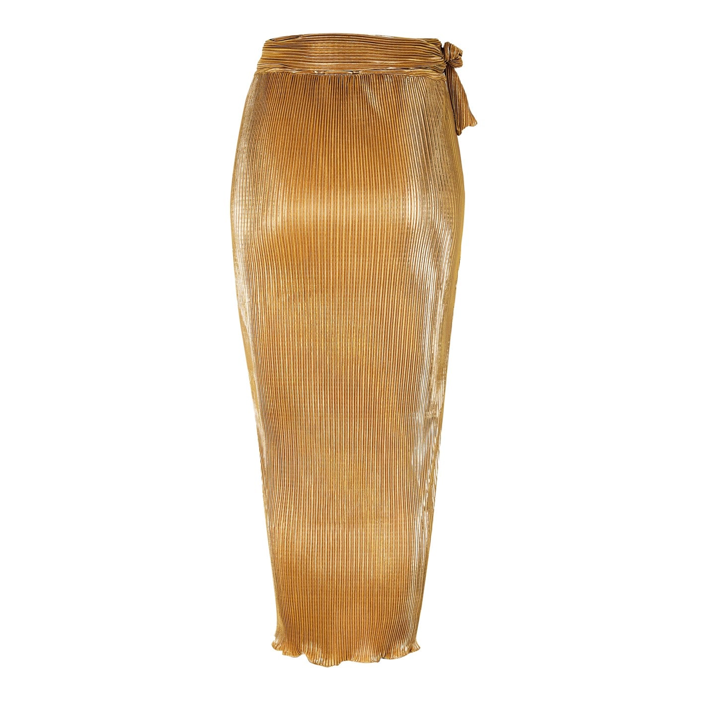Never Fully Dressed | Gold Plisse Jaspre Skirt | Gold | FRASERS Ireland