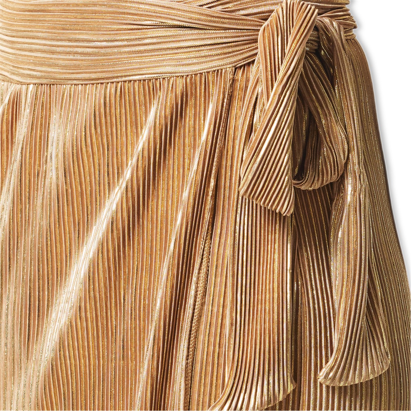 slim fit dress slacks Women's Gold Fringe Dress in Gold - Size 8 main image 1