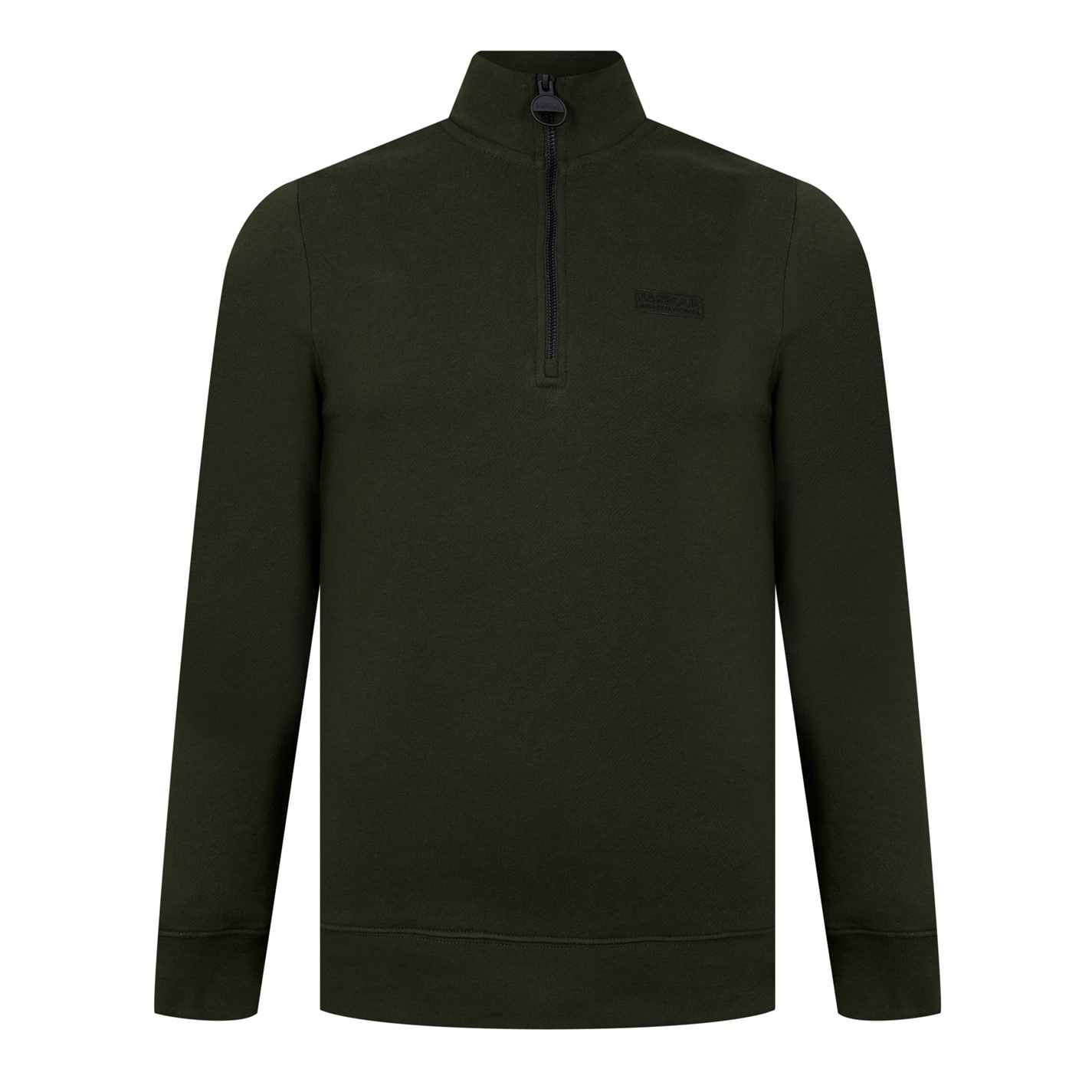 Mens Sweater Patch Half Barbour Essential Half Zip Jumper