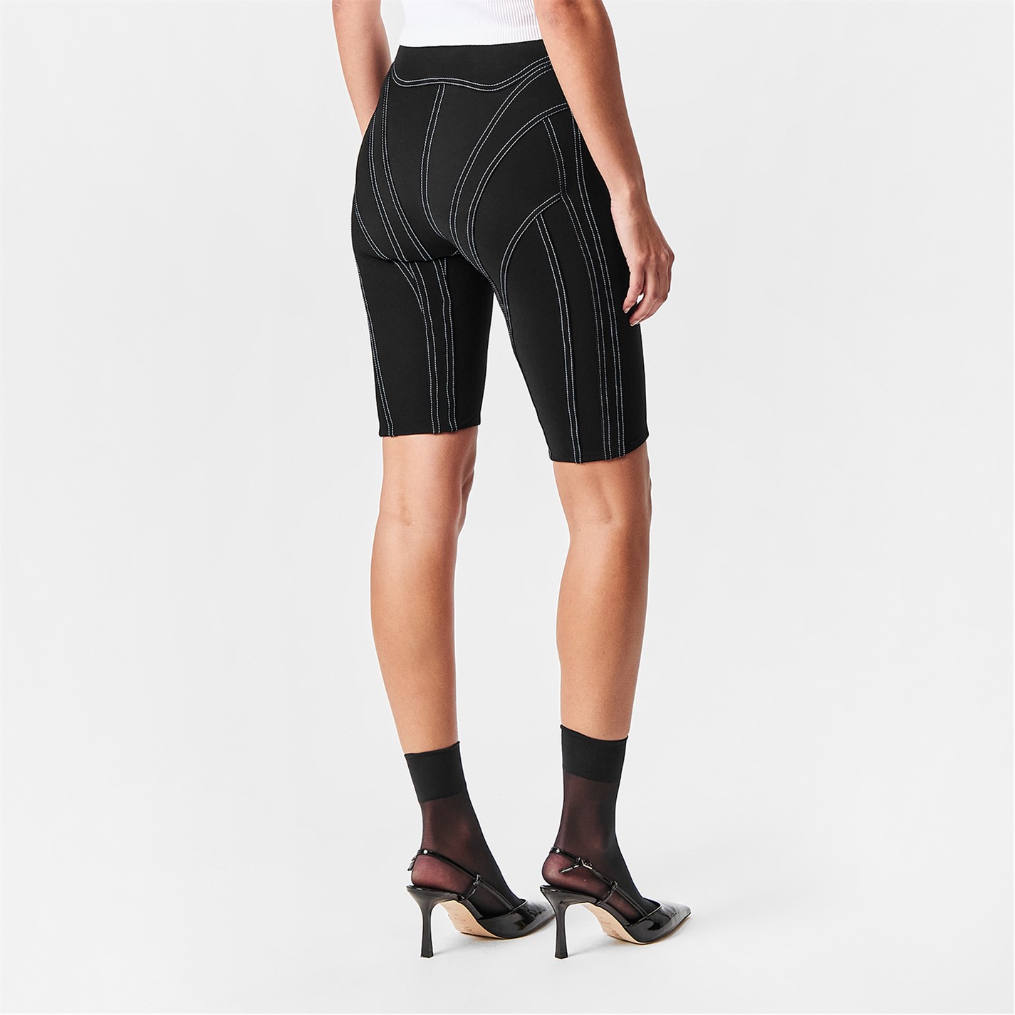 Mugler Women's Cycling Shorts Black FRASERS Ireland