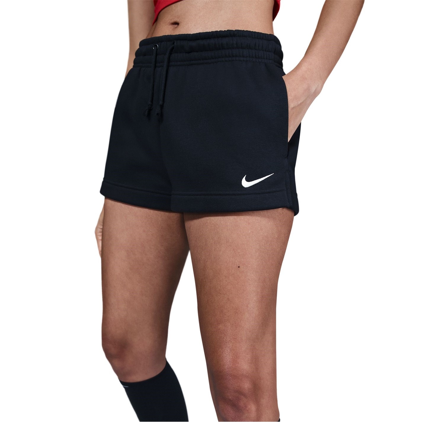 nike french terry shorts women's