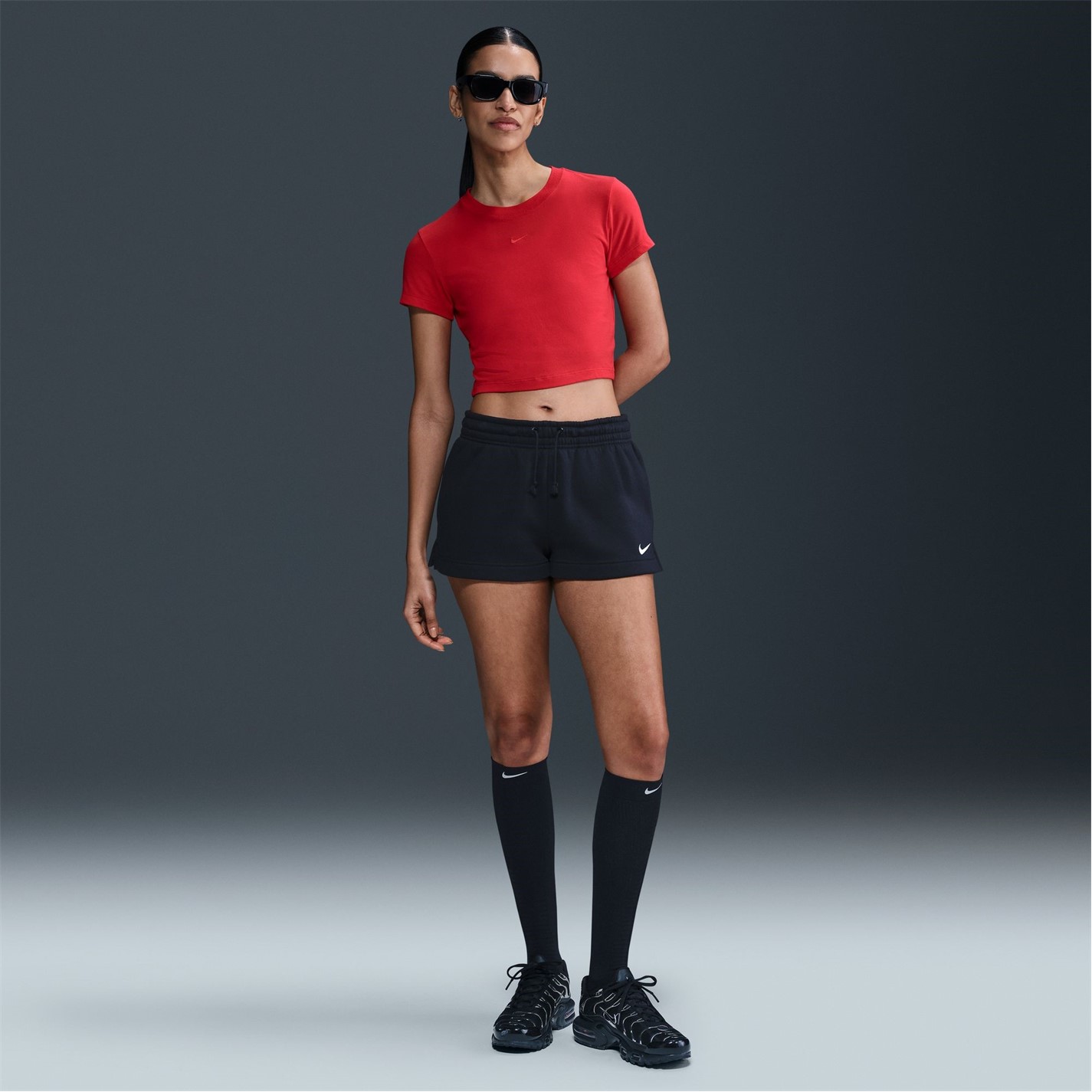 nike french terry womens shorts