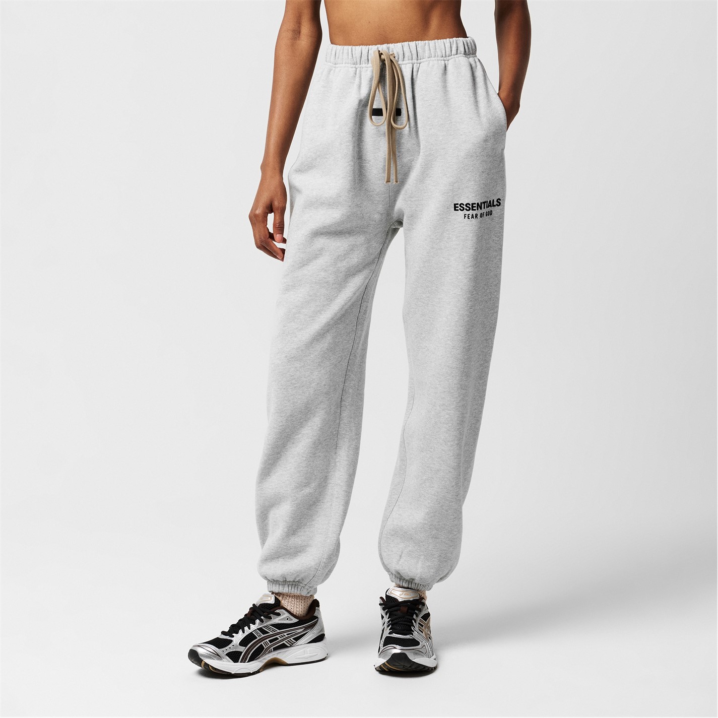 Heather Grey Sweatpants Fear Of God Sweatpants Womens FEAR OF GOD