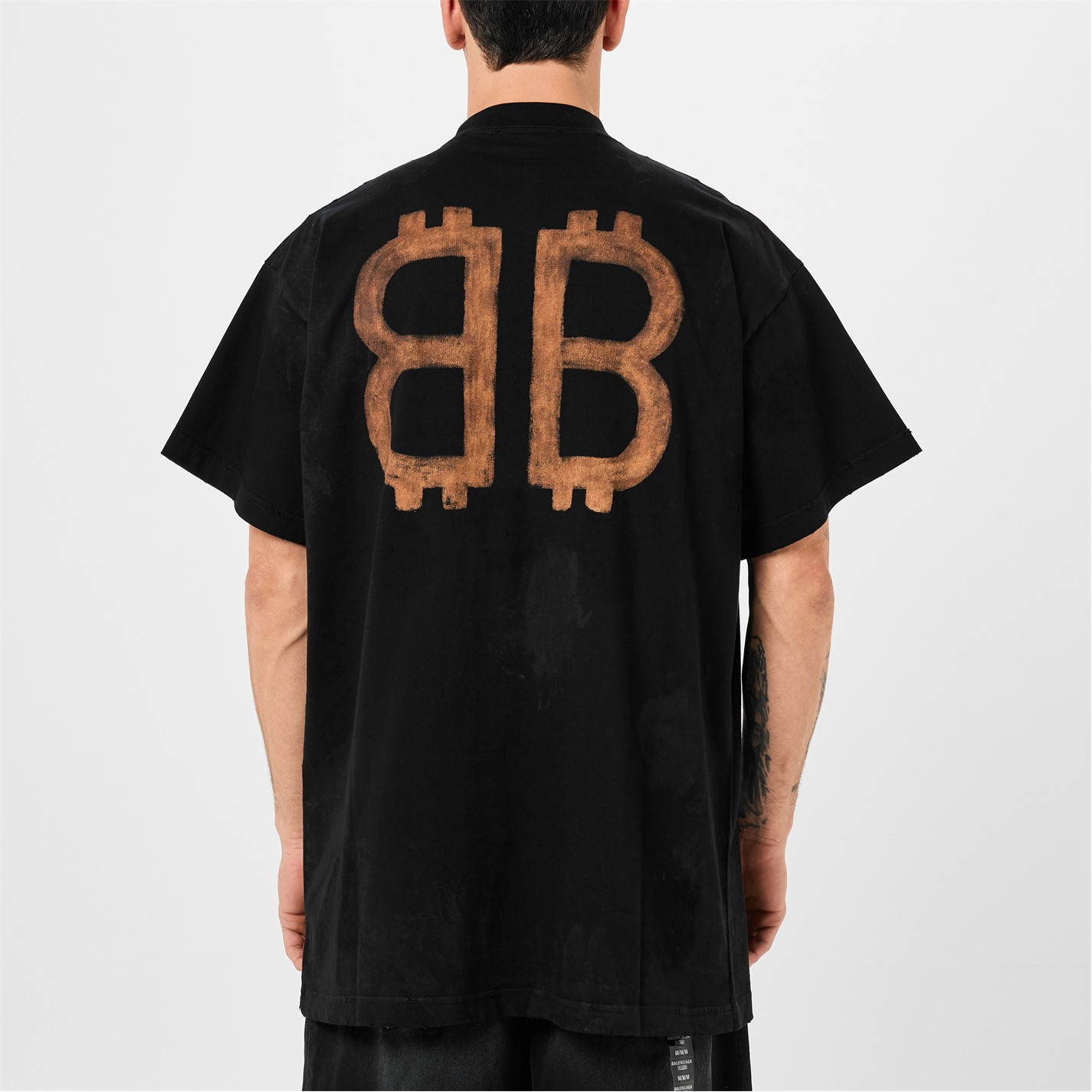 BALENCIAGA＊CRYPTO T-SHIRT OVERSIZED コットンTシャツ＊送料込 BALENCIAGA＊CRYPTO T-SHIRT OVERSIZED コットンTシャツ＊送料込