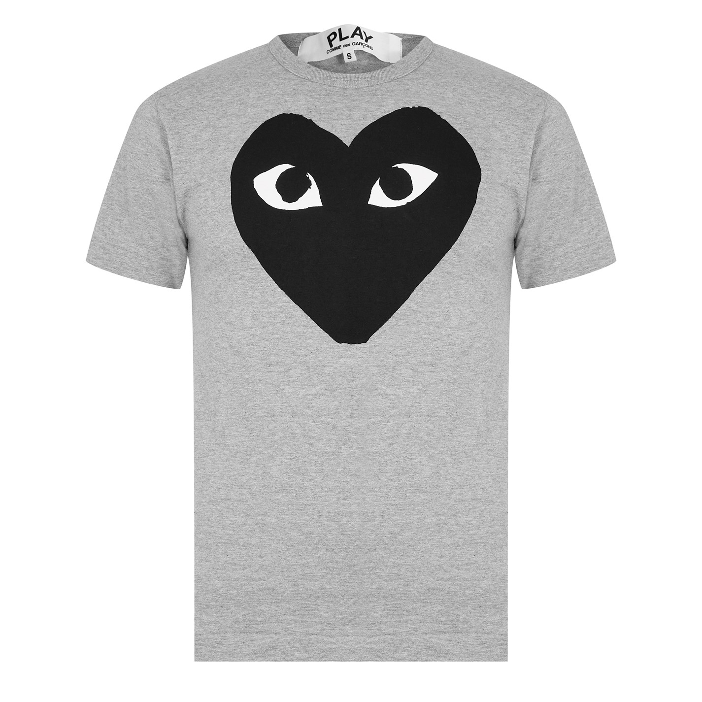 COMME DES GARCONS PLAY | Heart Print T-Shirt | Grey | FRASERS