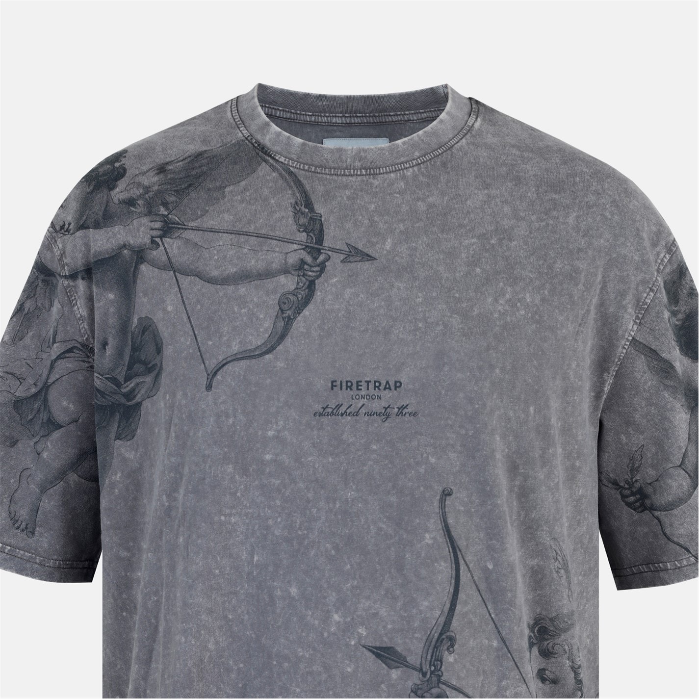 Firetrap | Men's Acid Wash Oversized T-Shirt | Oversized T-Shirts