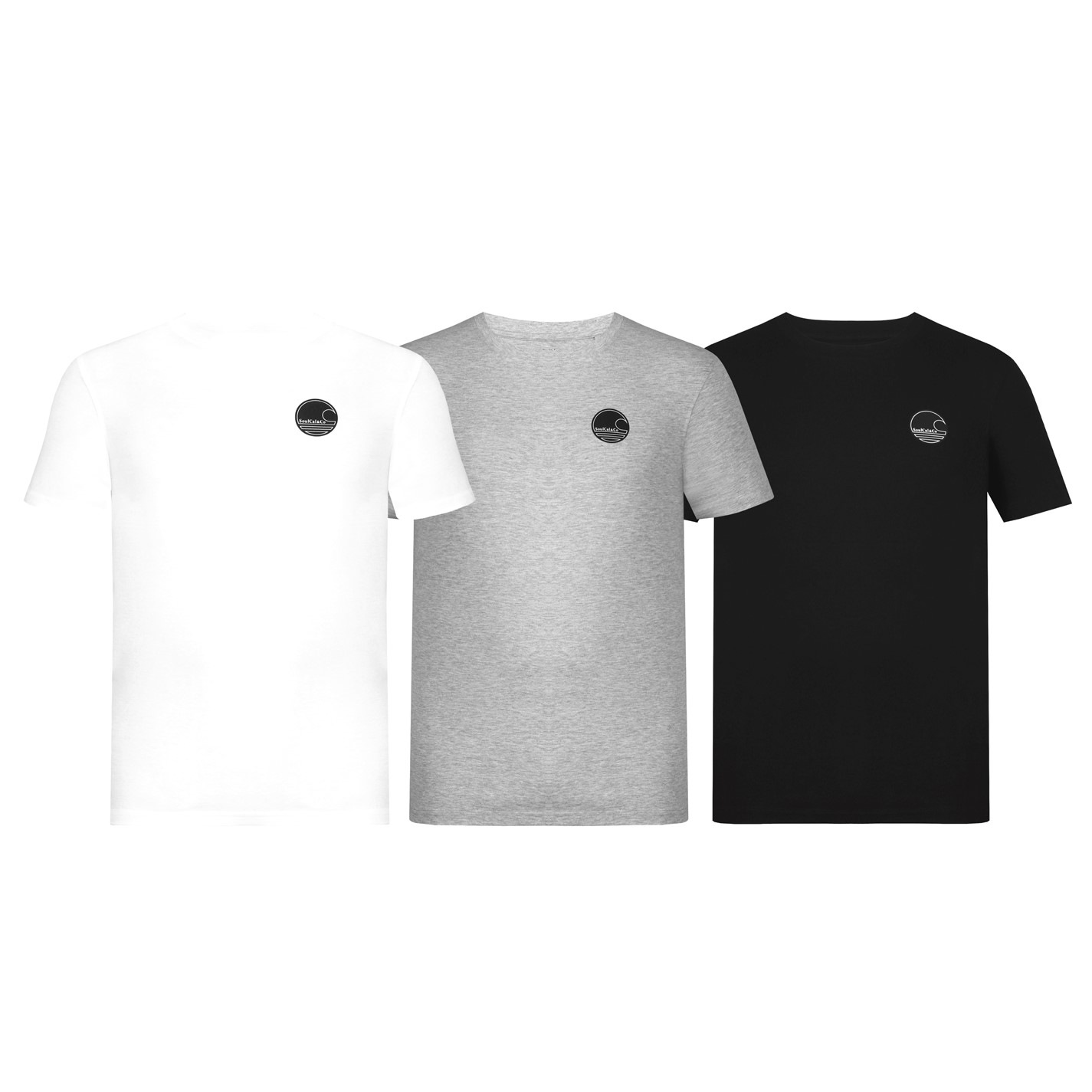 SoulCal 3 Pack T Shirt Mens Regular Fit TShirts House of Fraser