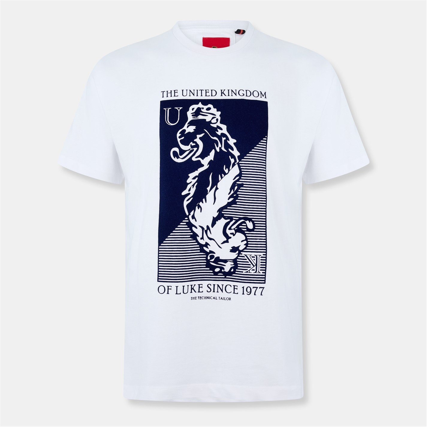 Luke Stamp Tee Sn99 White/Navy FRASERS Ireland