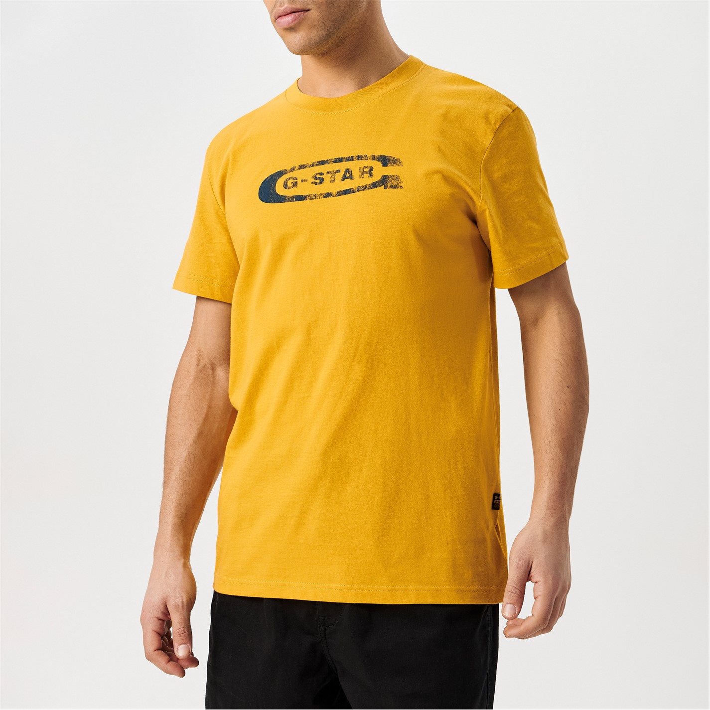 G-Star Stacked Old Skool Logo T-Shirt Uomo, Maglietta In Cotone Con Stampa Sul Petto, Scollo A Coste, Vestibilità Comoda - 3