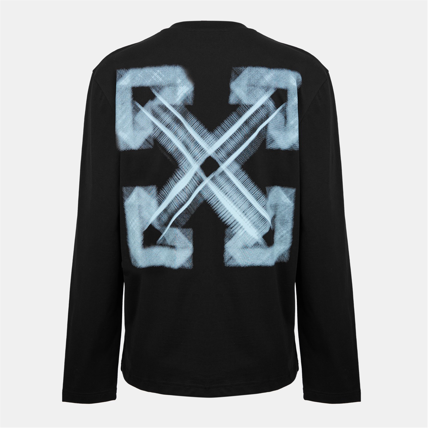 Off White Arrow Skate Long-Sleeve T-Shirt Black/Aqua FRASERS
