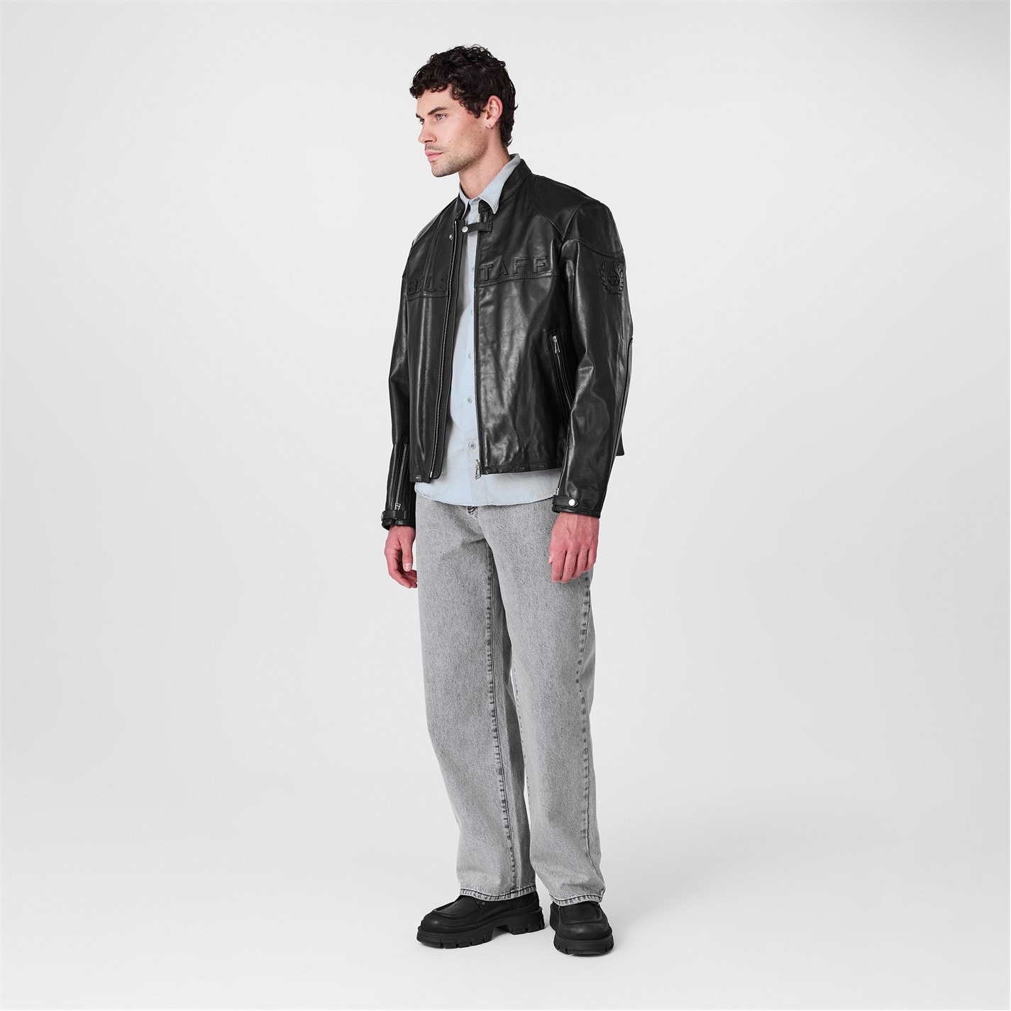 belstaff leather dress Dress like David