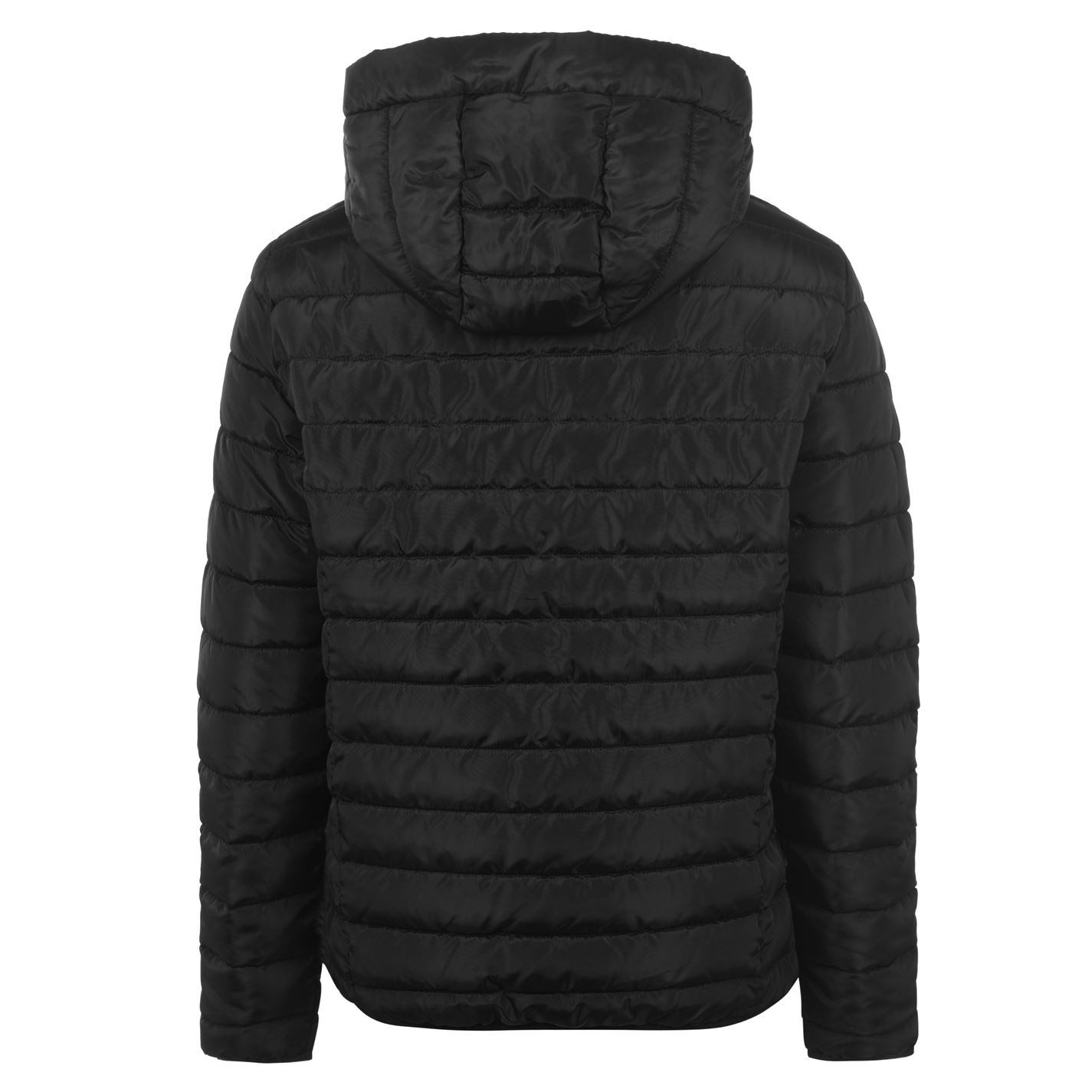 Jack and Jones Hooded Padded Jacket Mens Black FRASERS